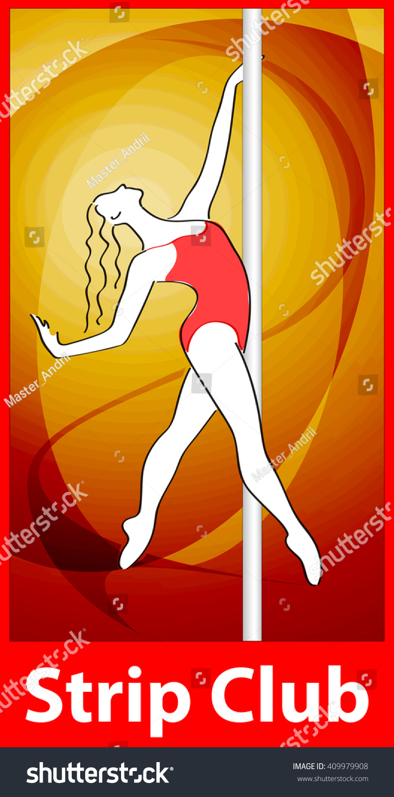 Woman Dancing Striptease Strip Club Vector Stock Vector Royalty Free 409979908 Shutterstock
