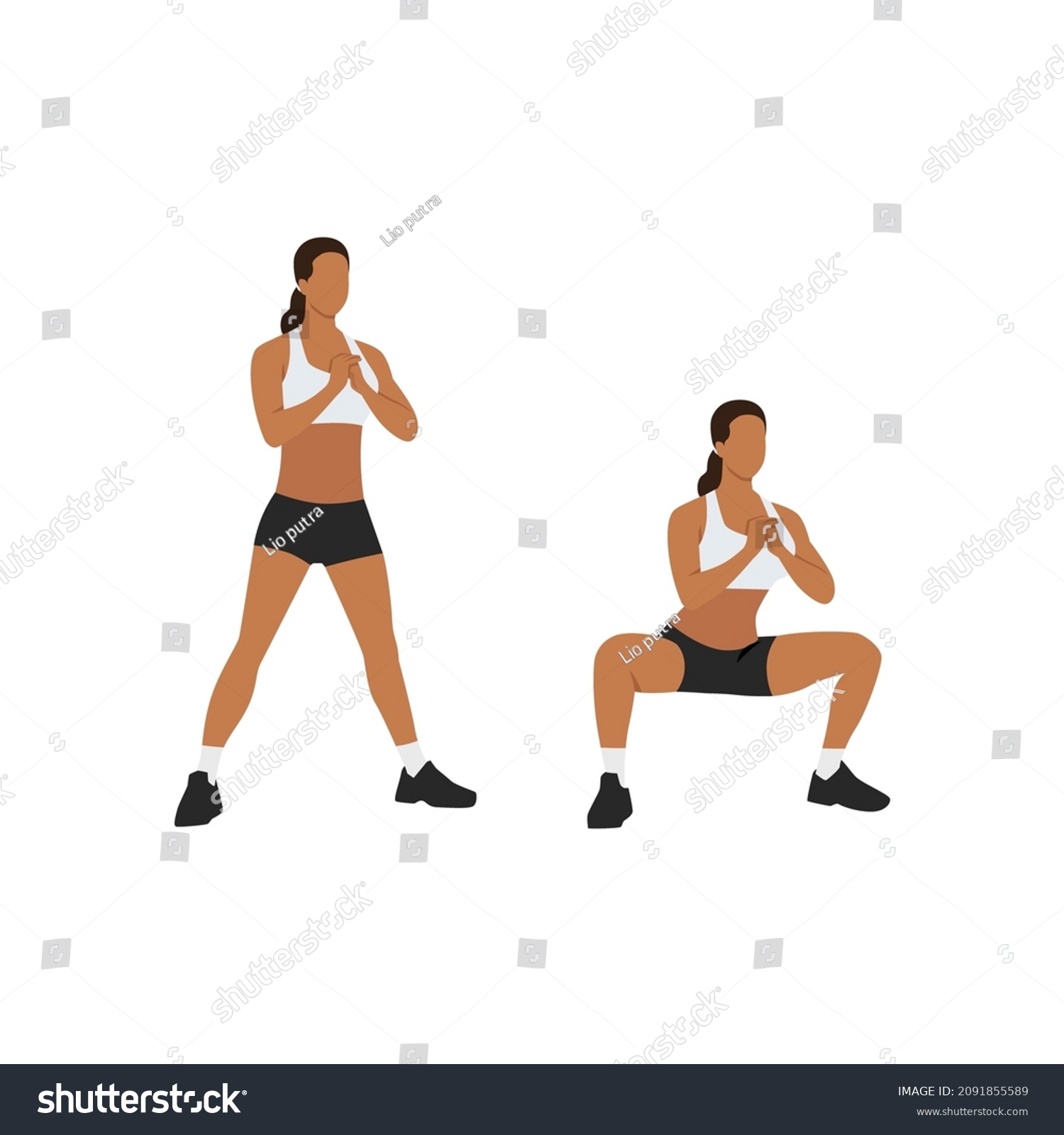 Sumo Squats Images, Stock Photos & Vectors 