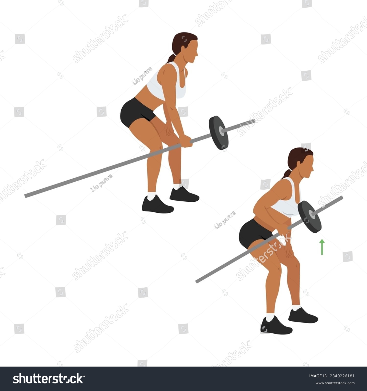 SVG of Woman doing one arm kettlebell snatch exercise. Flat vector illustration isolated on white background svg