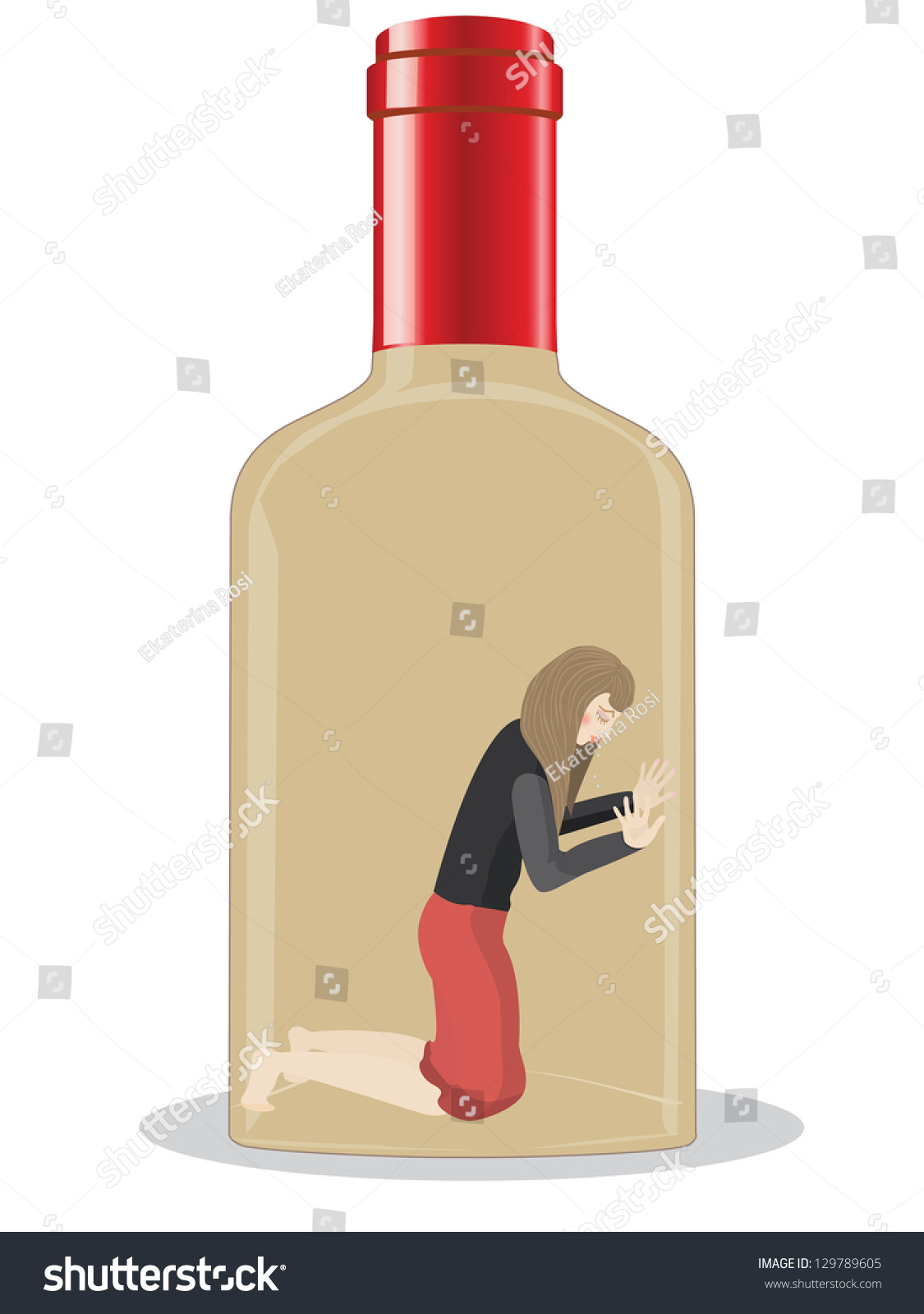 she at the bottom of that bottle Asian teen slave