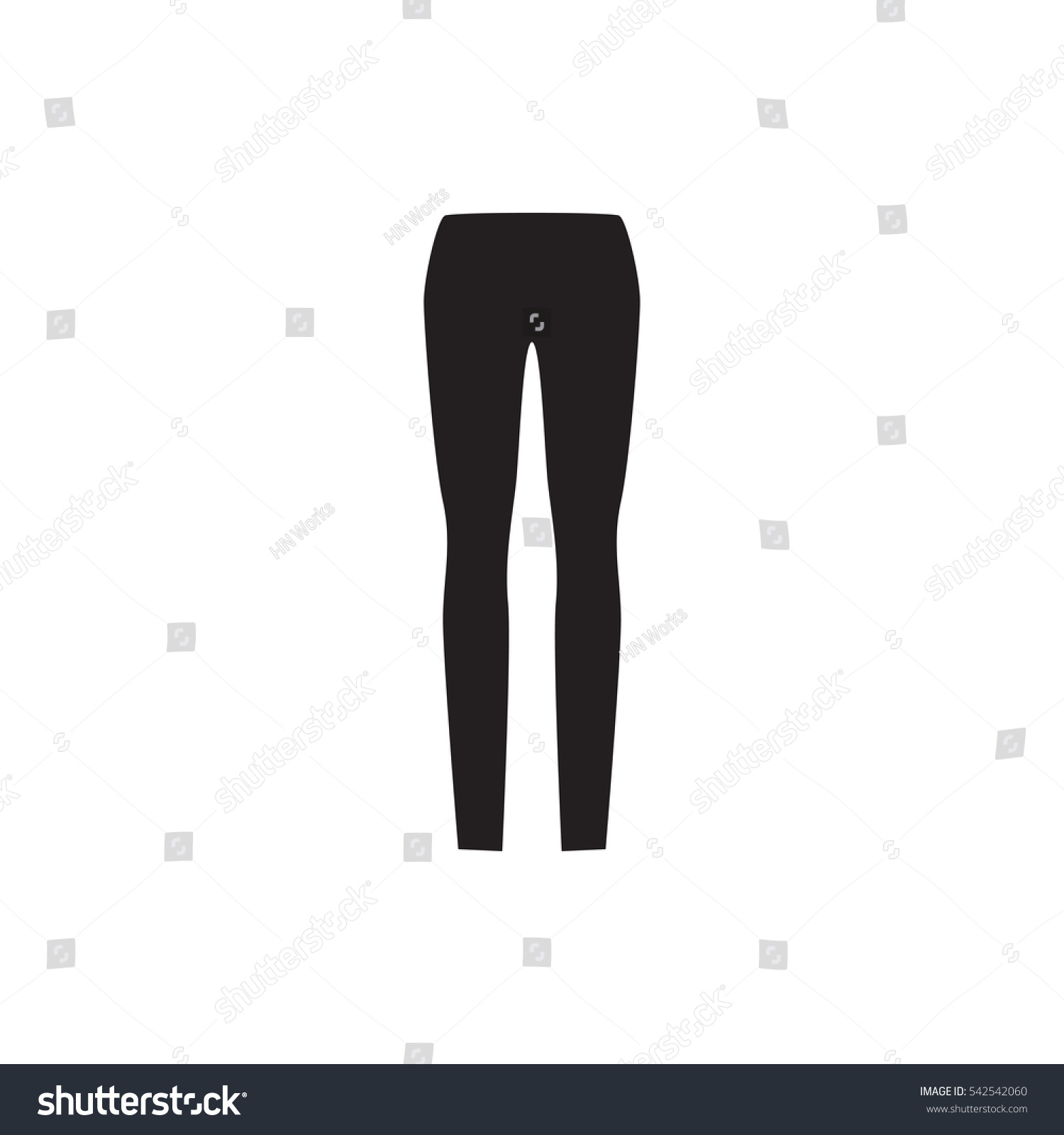 Woman Pants Icon Illustration Isolated Vector Stock Vector 542542060 ...