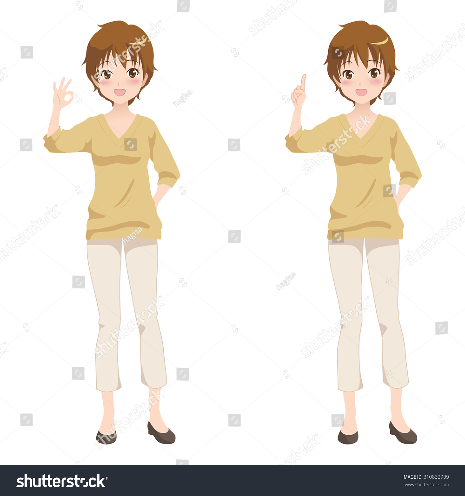 Woman Pose Stock Vector Royalty Free Shutterstock