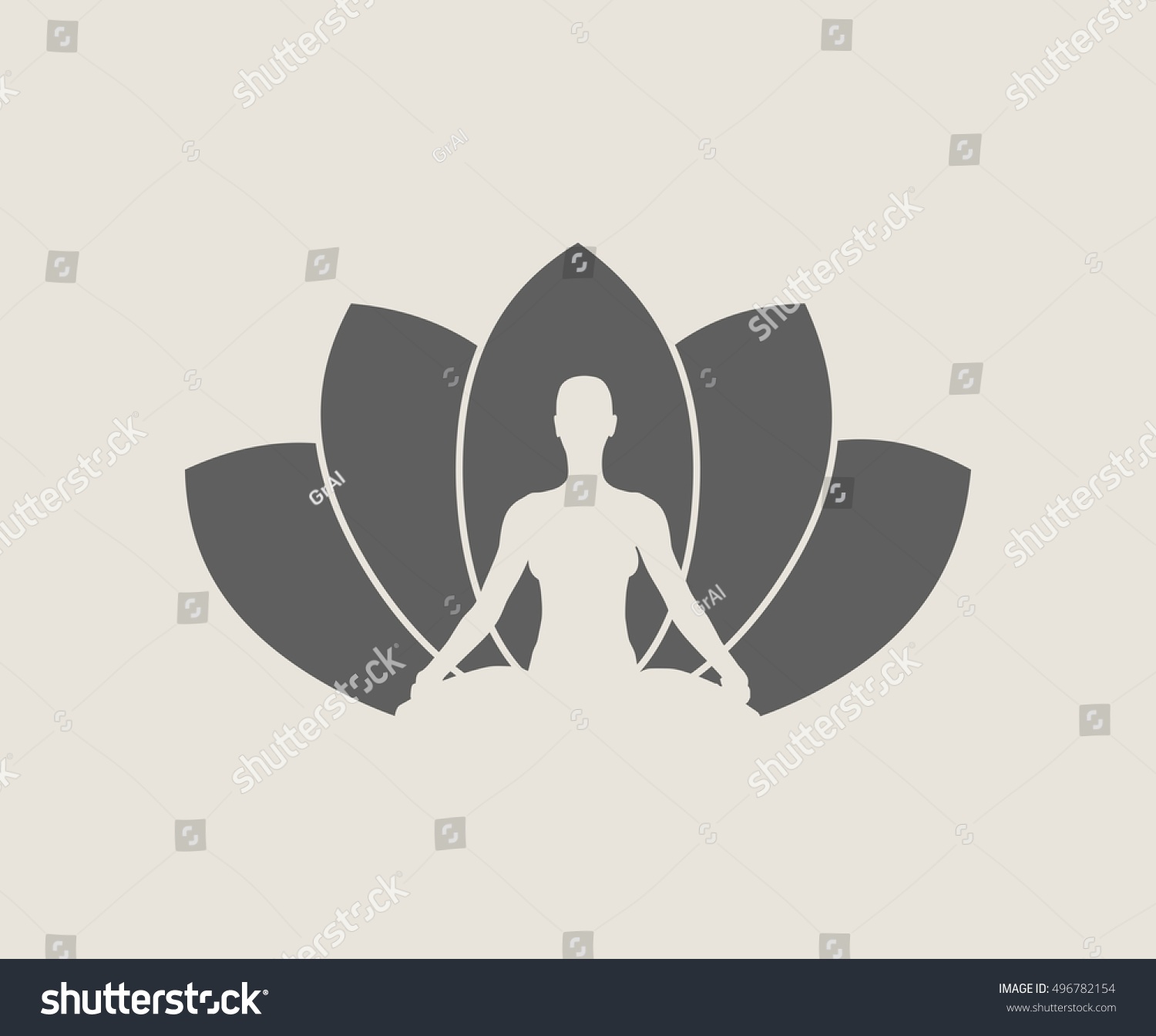 Woman Sit Meditation Pose Bodybuilder Relaxing Stock Vector Woman Sit Meditation Pose Bodybuilder Relaxing Stock Vector