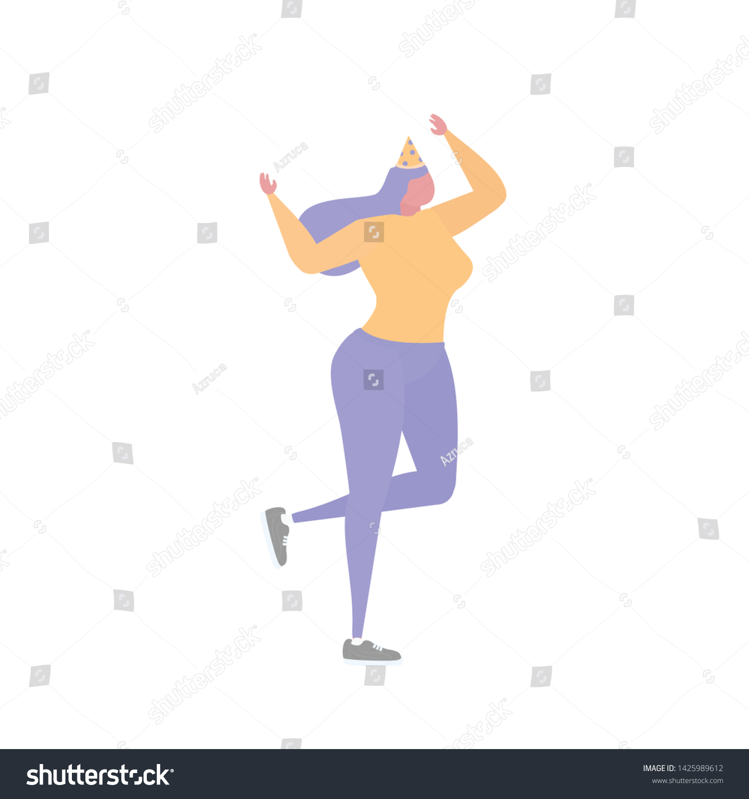 Women Dancing Having Fun Birthday Party Stock Vector Royalty Free 1425989612 Shutterstock