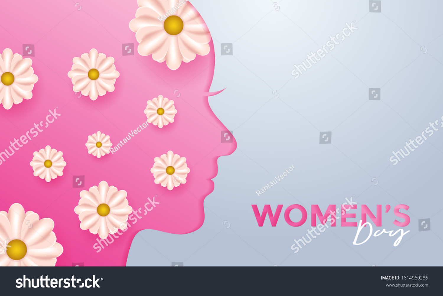 Women Day Greeting Card Background Vector Stock Vector (royalty Free 