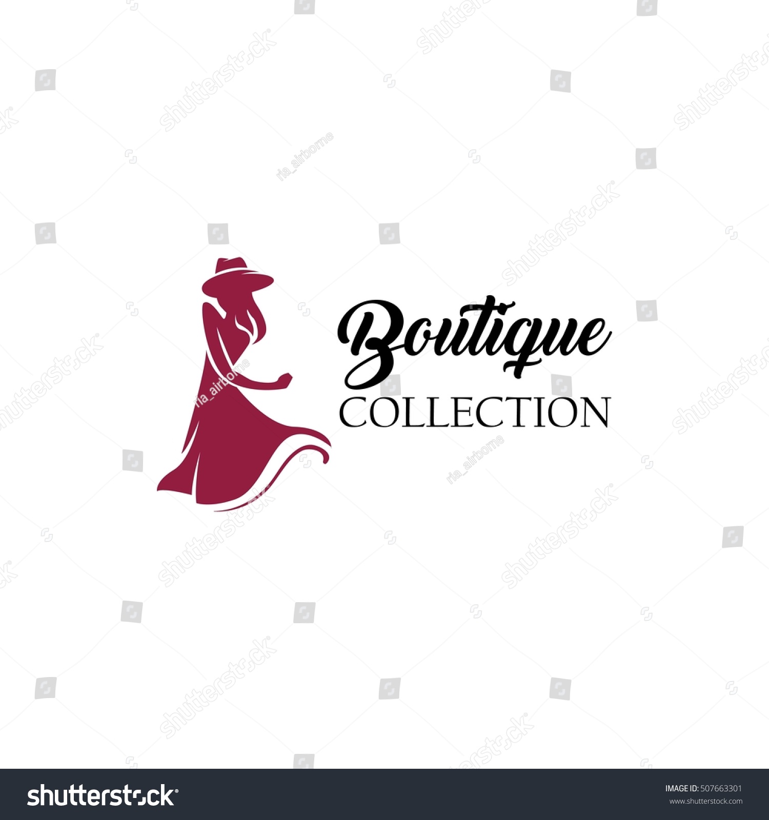 Women Fashion Logo Design Template Stock Vector (Royalty Free ...