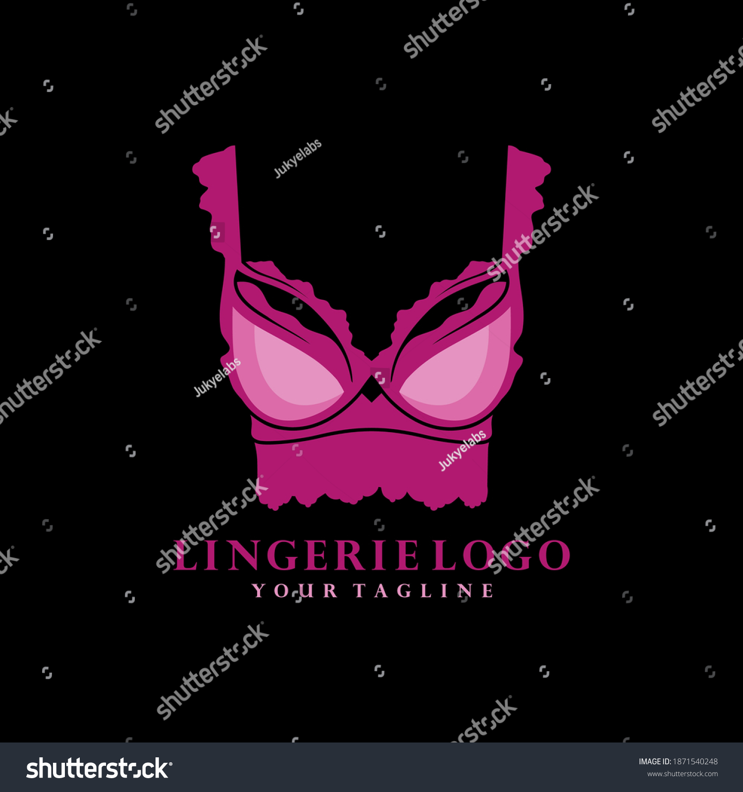 Women Fashion Logo Design Template Lingerie Emblem Stock Vector My