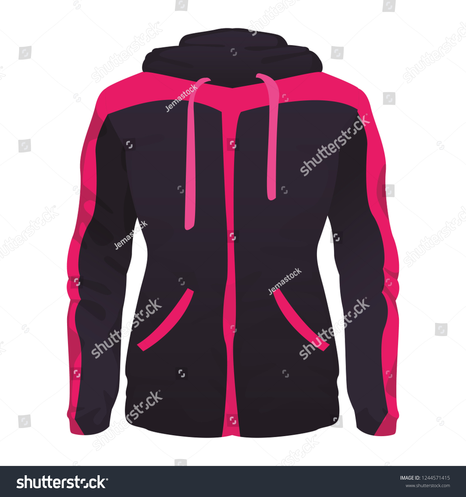 Women Fitness Jacket Stock Vector (Royalty Free) 1244571415 | Shutterstock