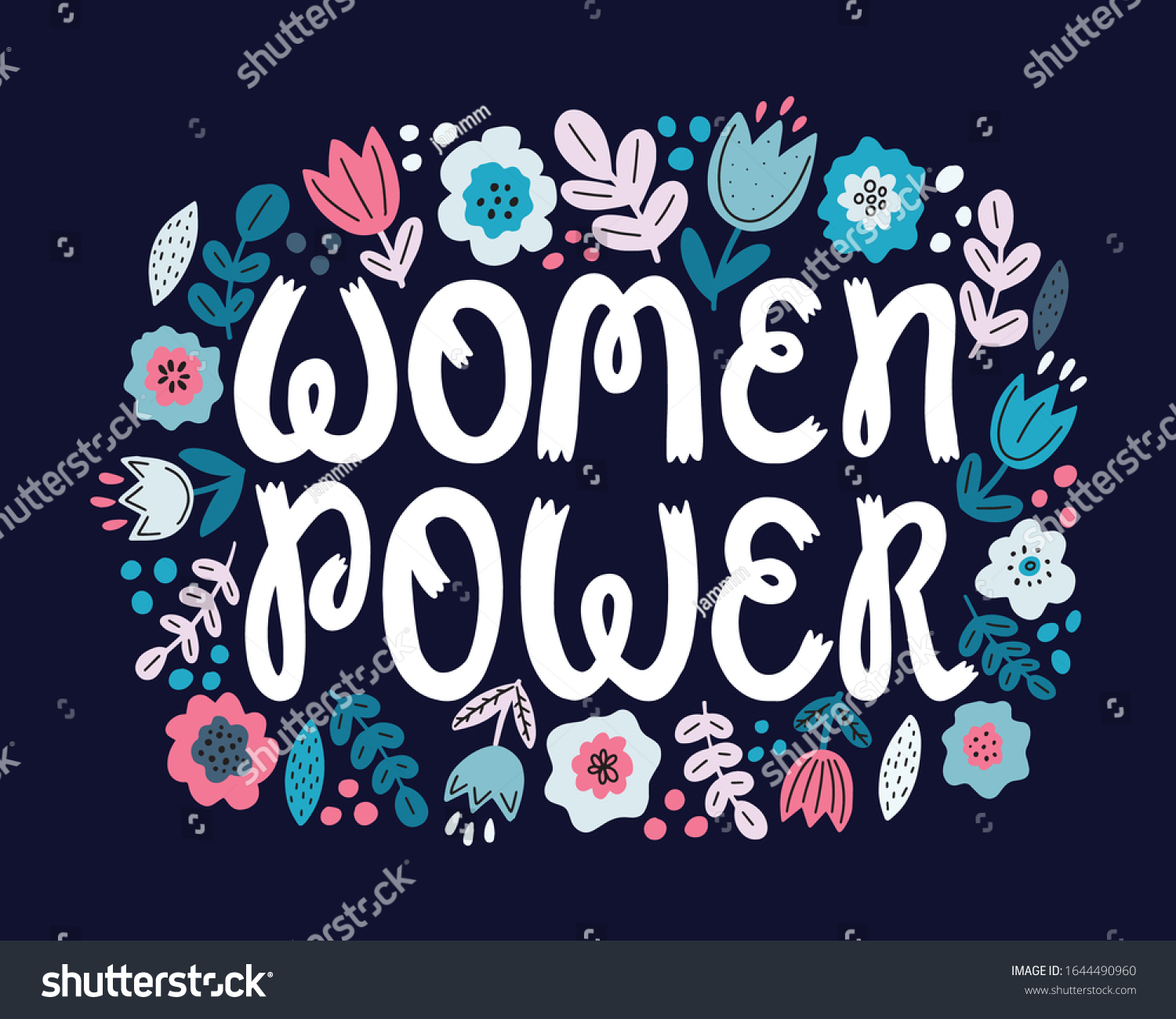 Women Power Vector Poster International Womens Stock Vector (Royalty ...