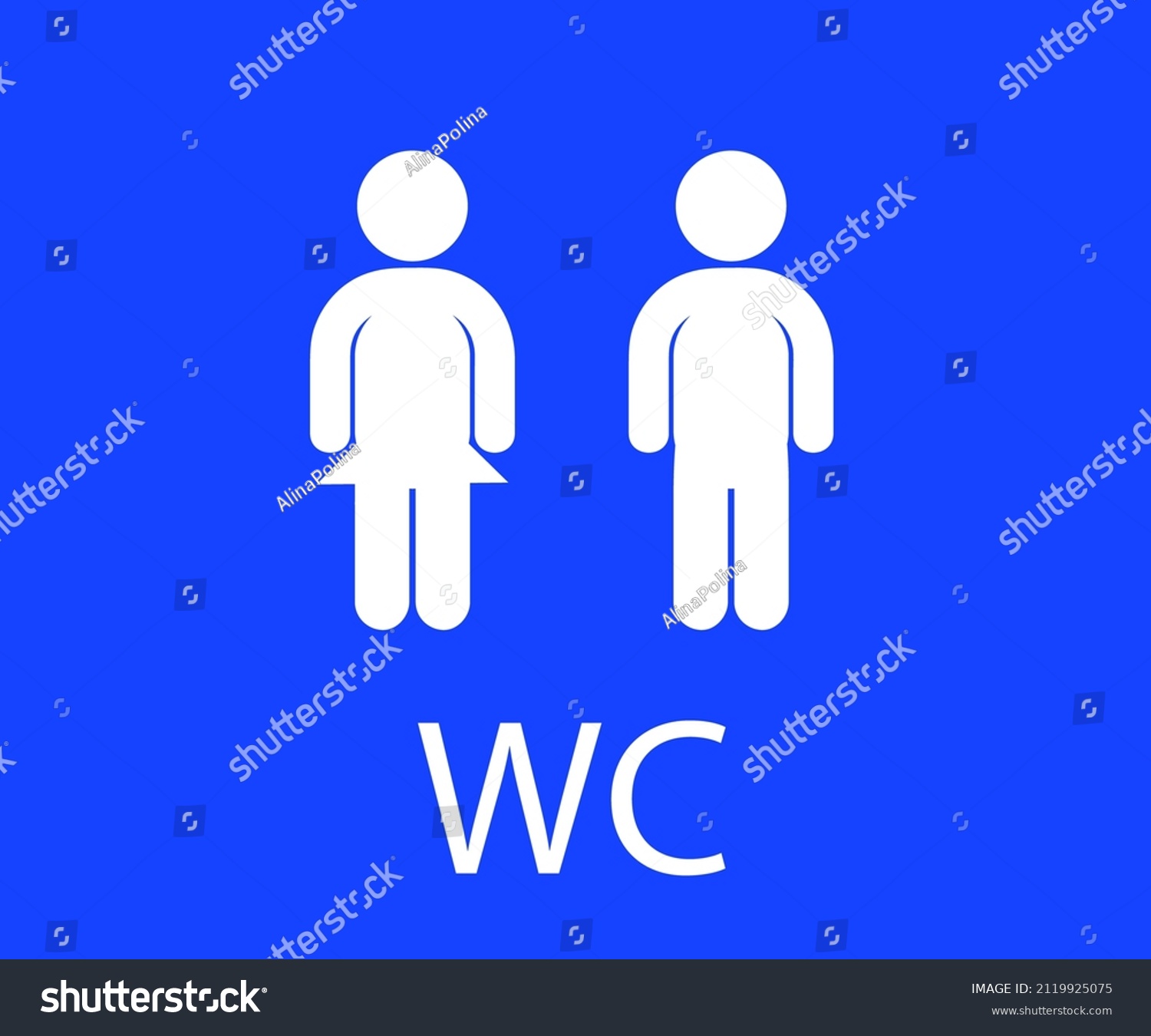 Womens Mens Toilet Icon Signboard Symbol Stock Vector (Royalty Free ...