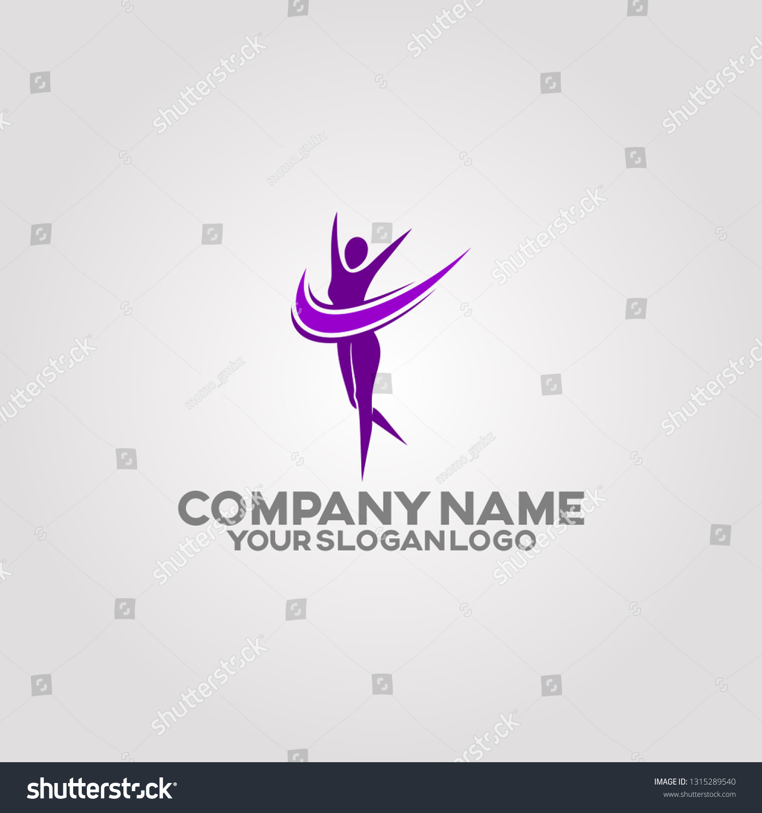 Womens Body Health Logo By Exercising Stock Vector (Royalty Free ...