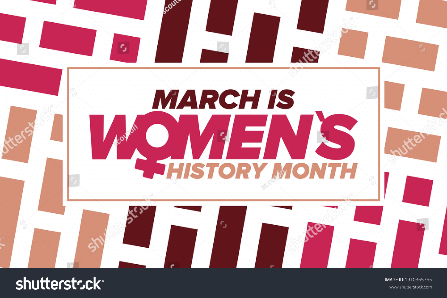 Womens History Month Celebrated Annual March Stock Vector Royalty Free 1910365765 Shutterstock 