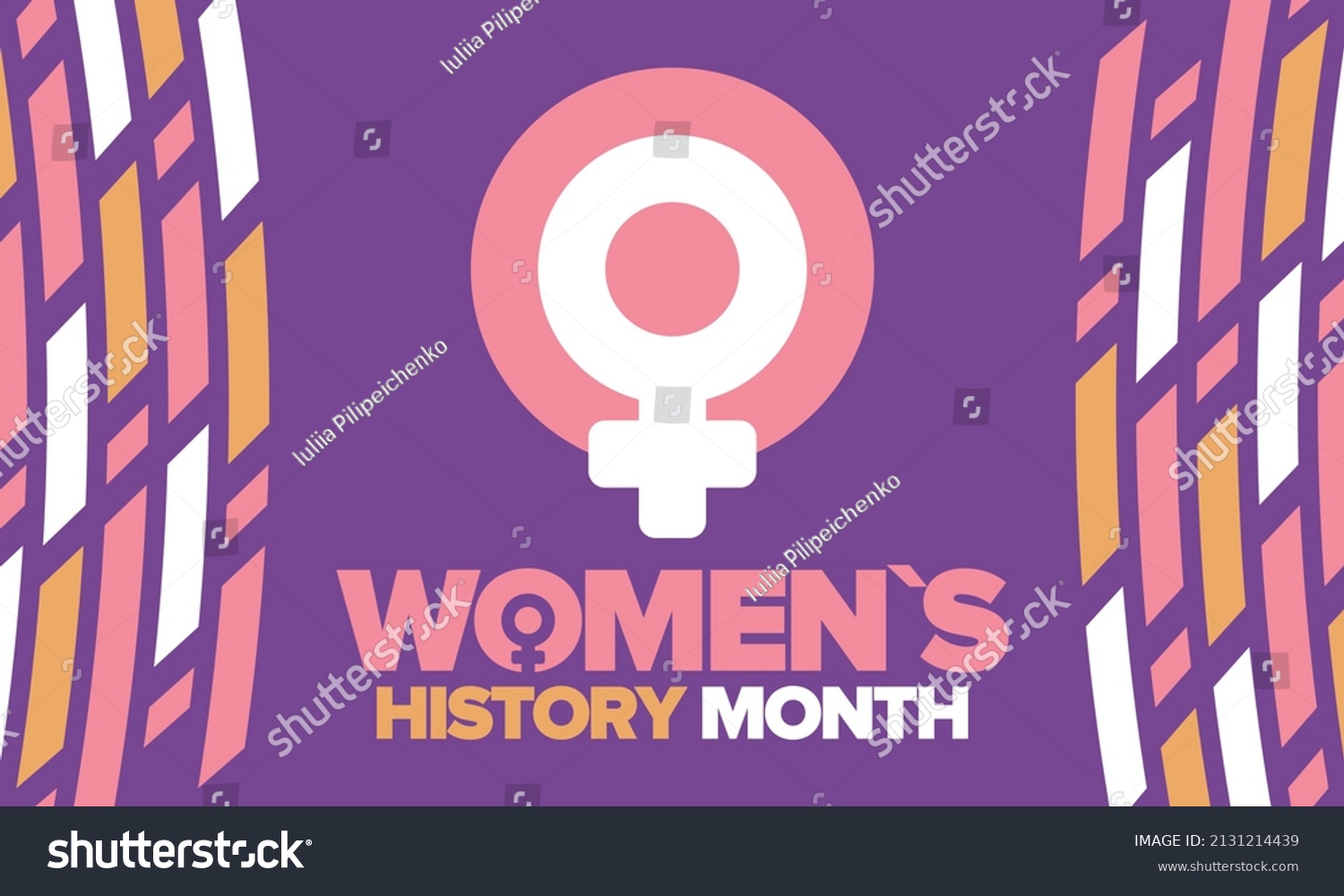 Womens History Month March Womens Rights Stock Vector (Royalty Free