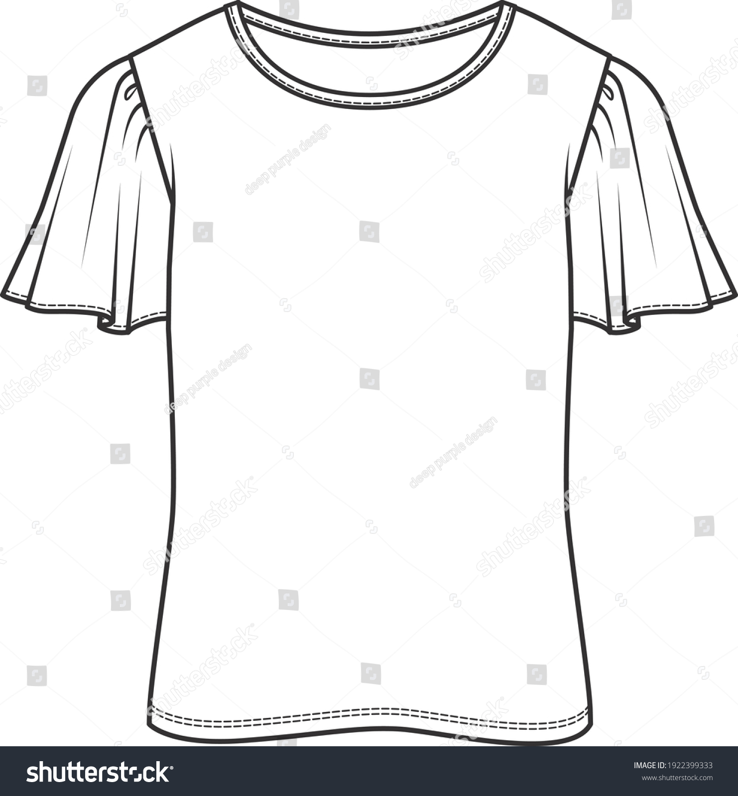 Womens T Shirt Design T Shirt Stock Vector (Royalty Free) 1922399333