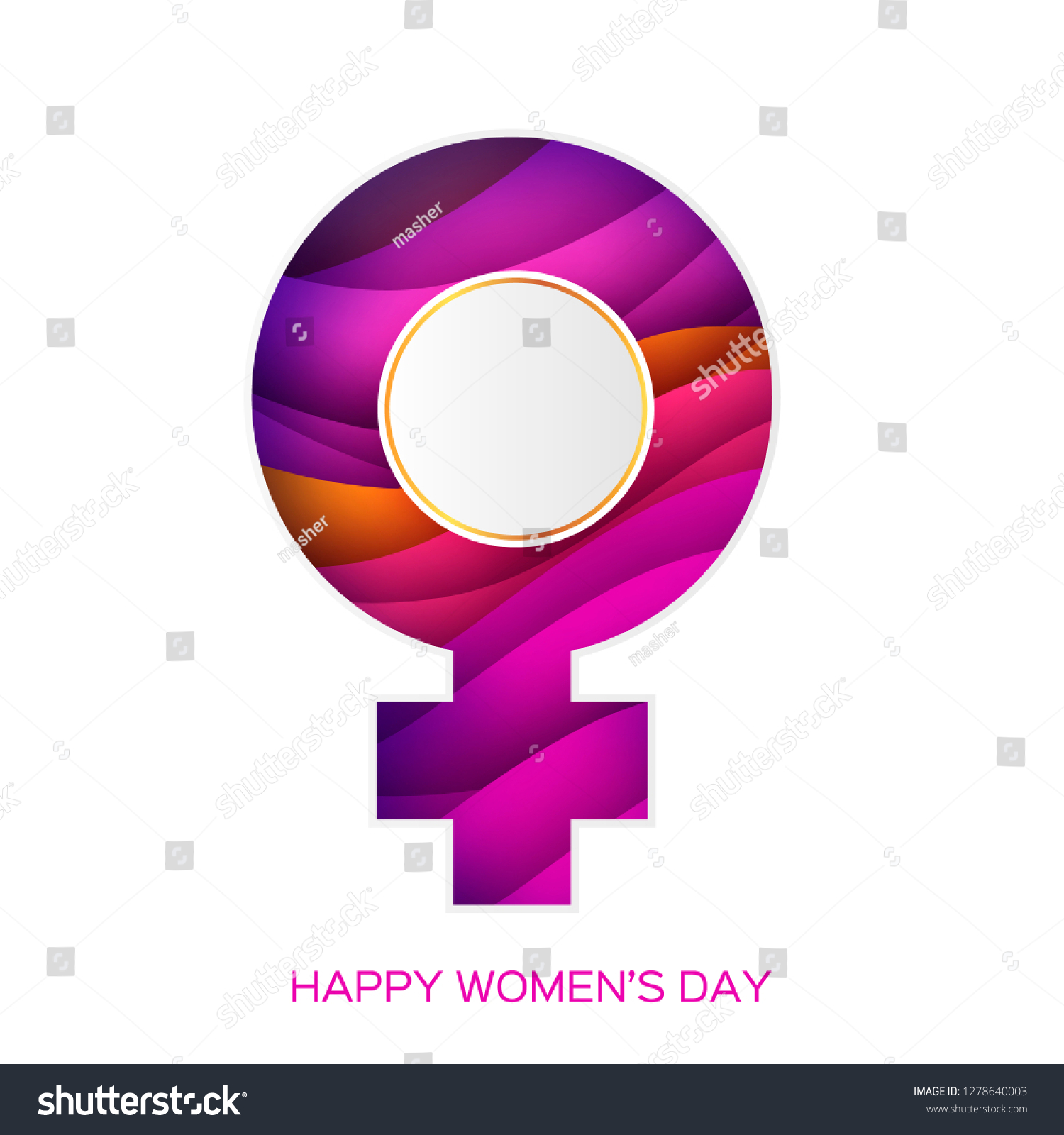 Women Symbol Female Sex Paper Cut Stock Vector Royalty Free 1278640003 Shutterstock 6364