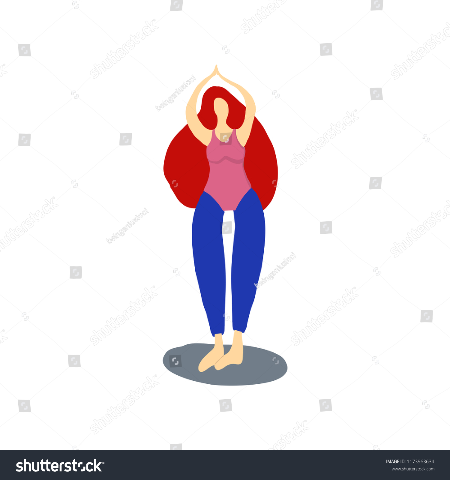 women wellness concept cute cartoon style stock vector royalty free 1173963634 shutterstock