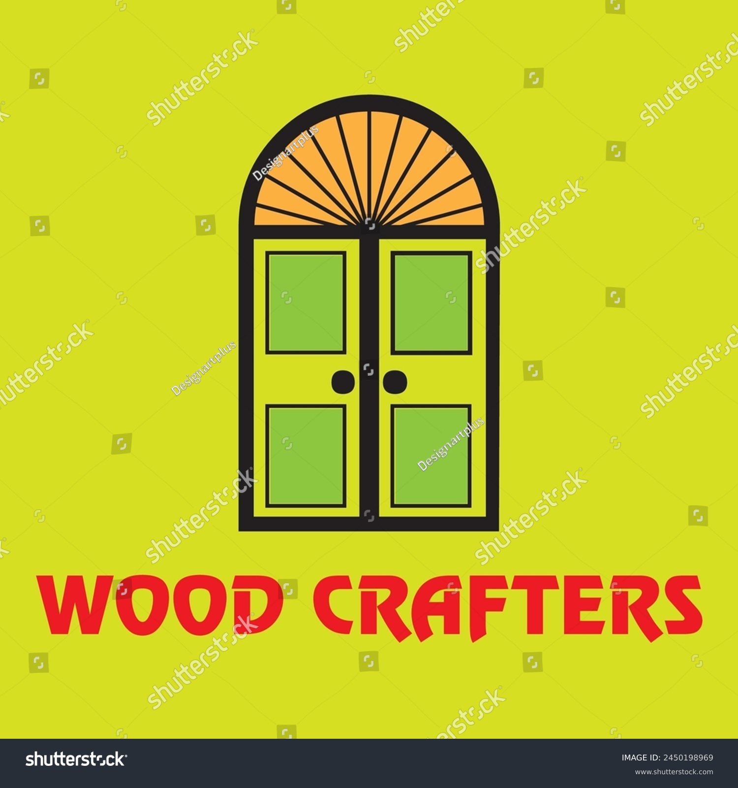 SVG of Wood craft logo template, Wood house logo svg