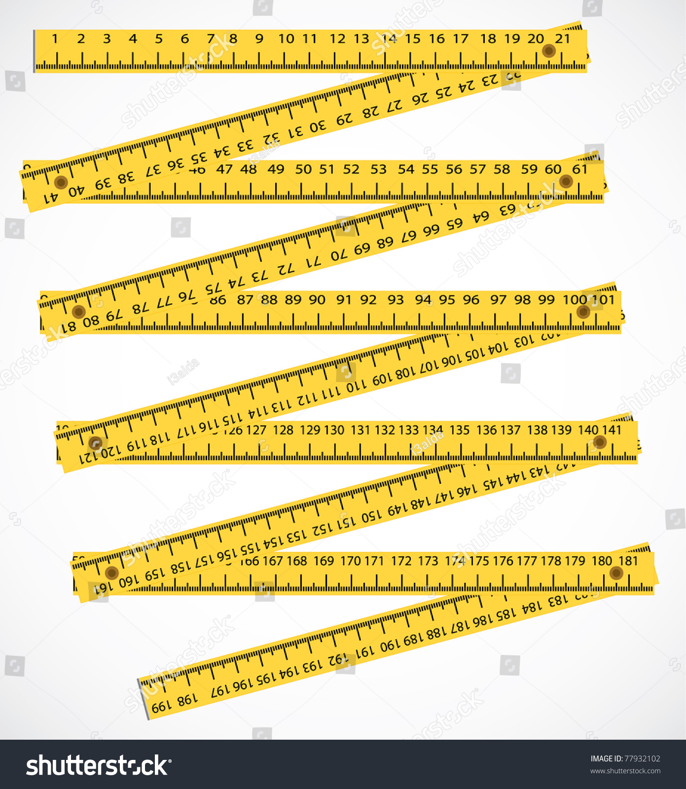 Wood Meter Measuring Tool Illustration Stock Vector 77932102 - Shutterstock