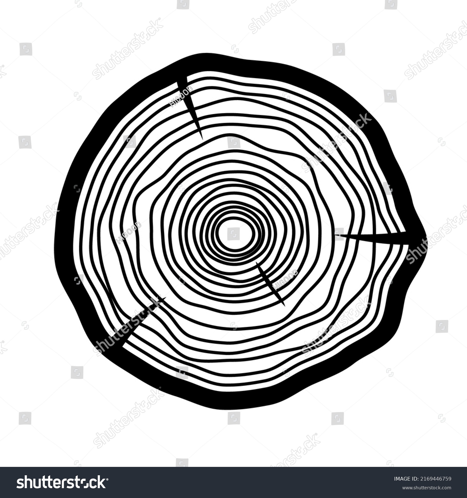 Wood Saw Cut Vector Black Color Stock Vector (Royalty Free) 2169446759 ...