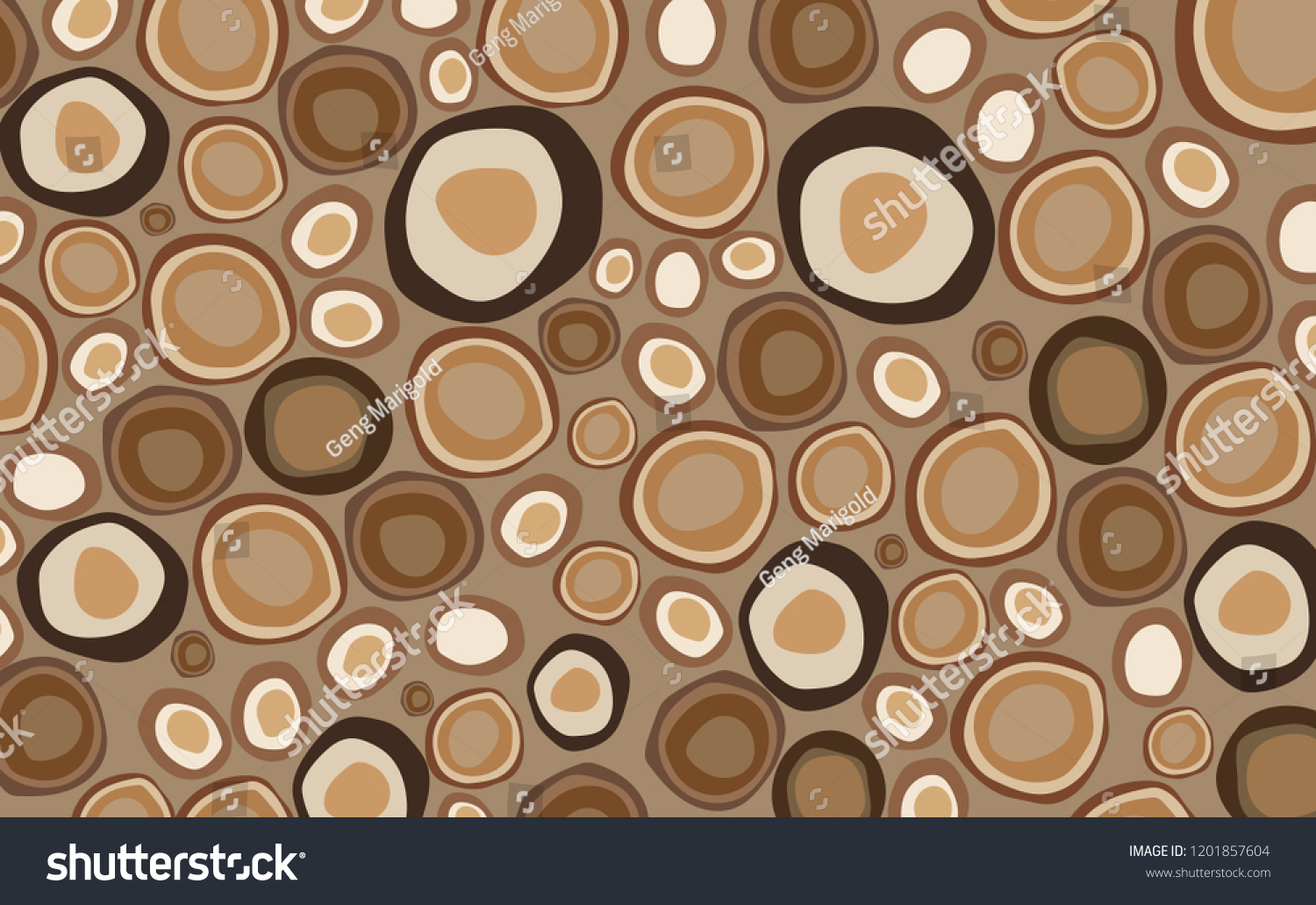 Wood Slice Pattern Vector Wood Background Stock Vector Royalty