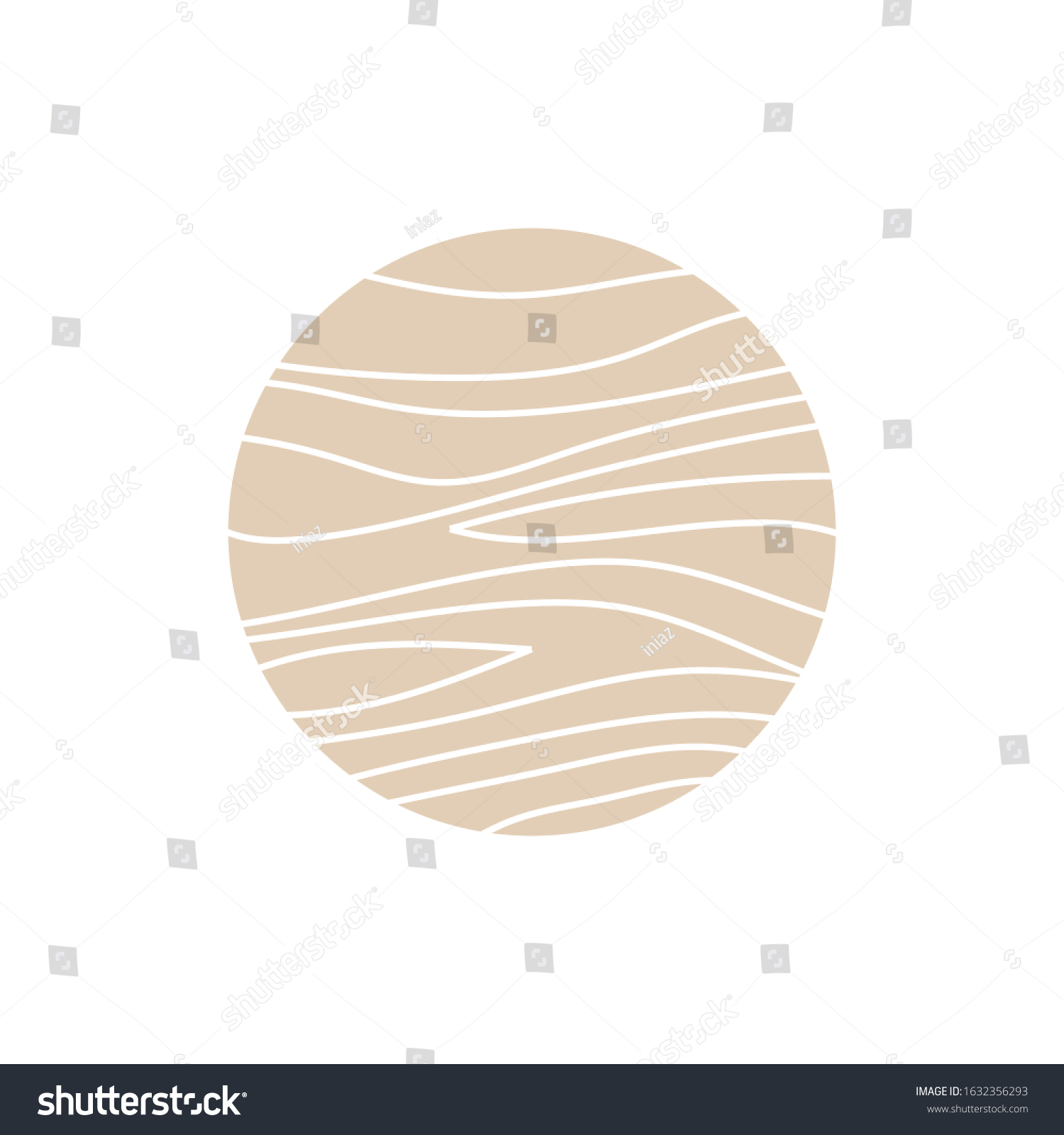 Wood Texture Circle Shape Furniture Logo Stock Vector (Royalty Free ...