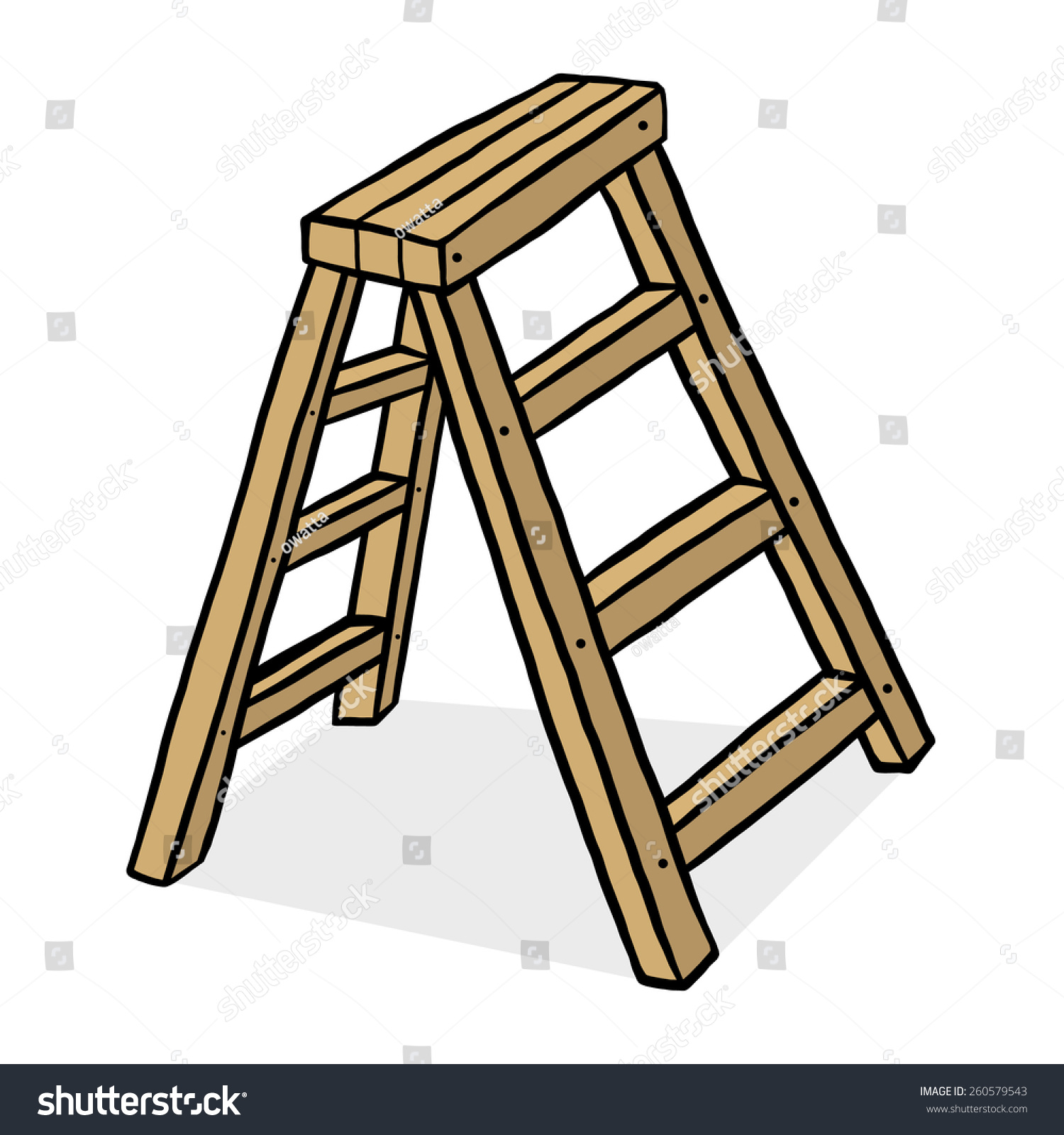 wooden ladder cartoon vector illustration hand stock vector royalty free 260579543 https www shutterstock com image vector wooden ladder cartoon vector illustration hand 260579543