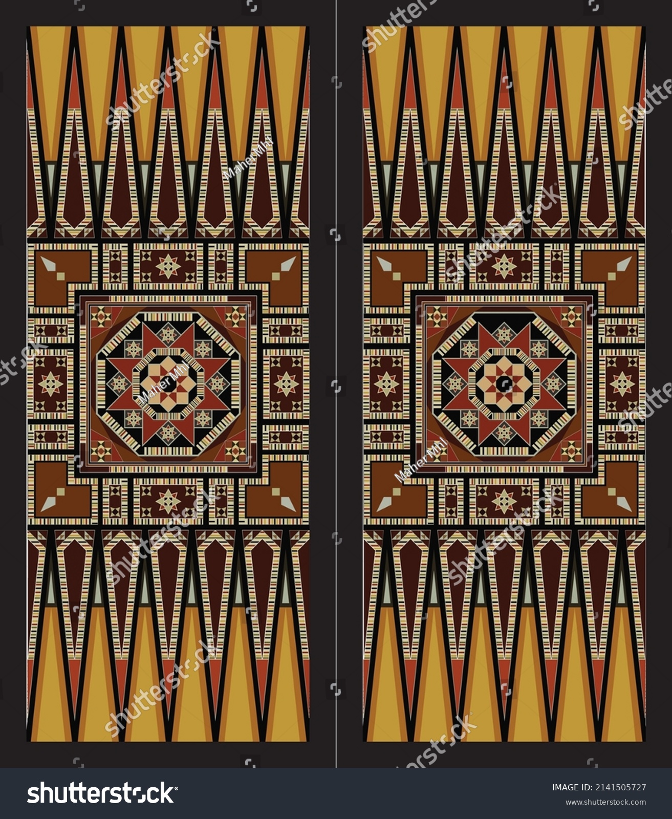 SVG of Wooden mosaic backgammon board game vector illustration. Backgammon table svg