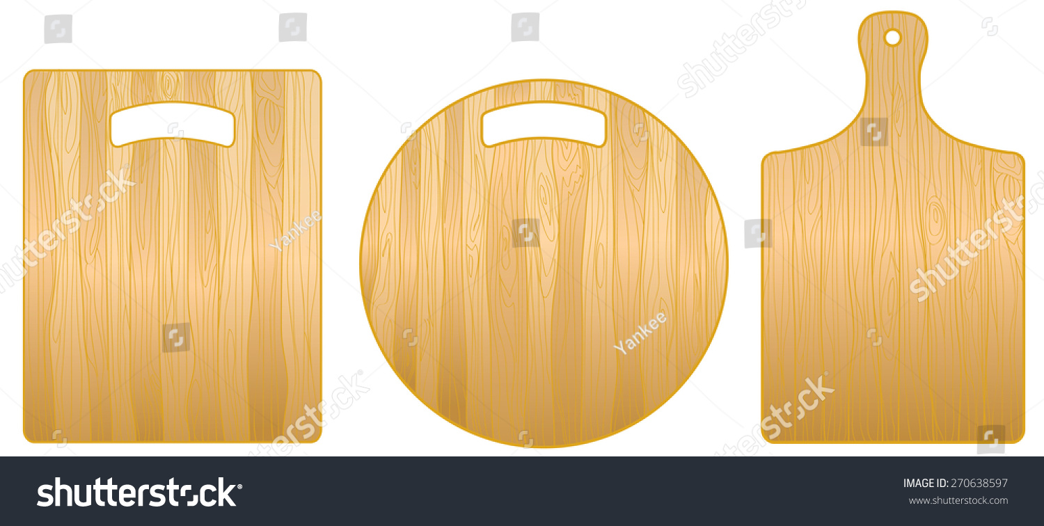 SVG of Wooden round and rectangular chopping boards svg