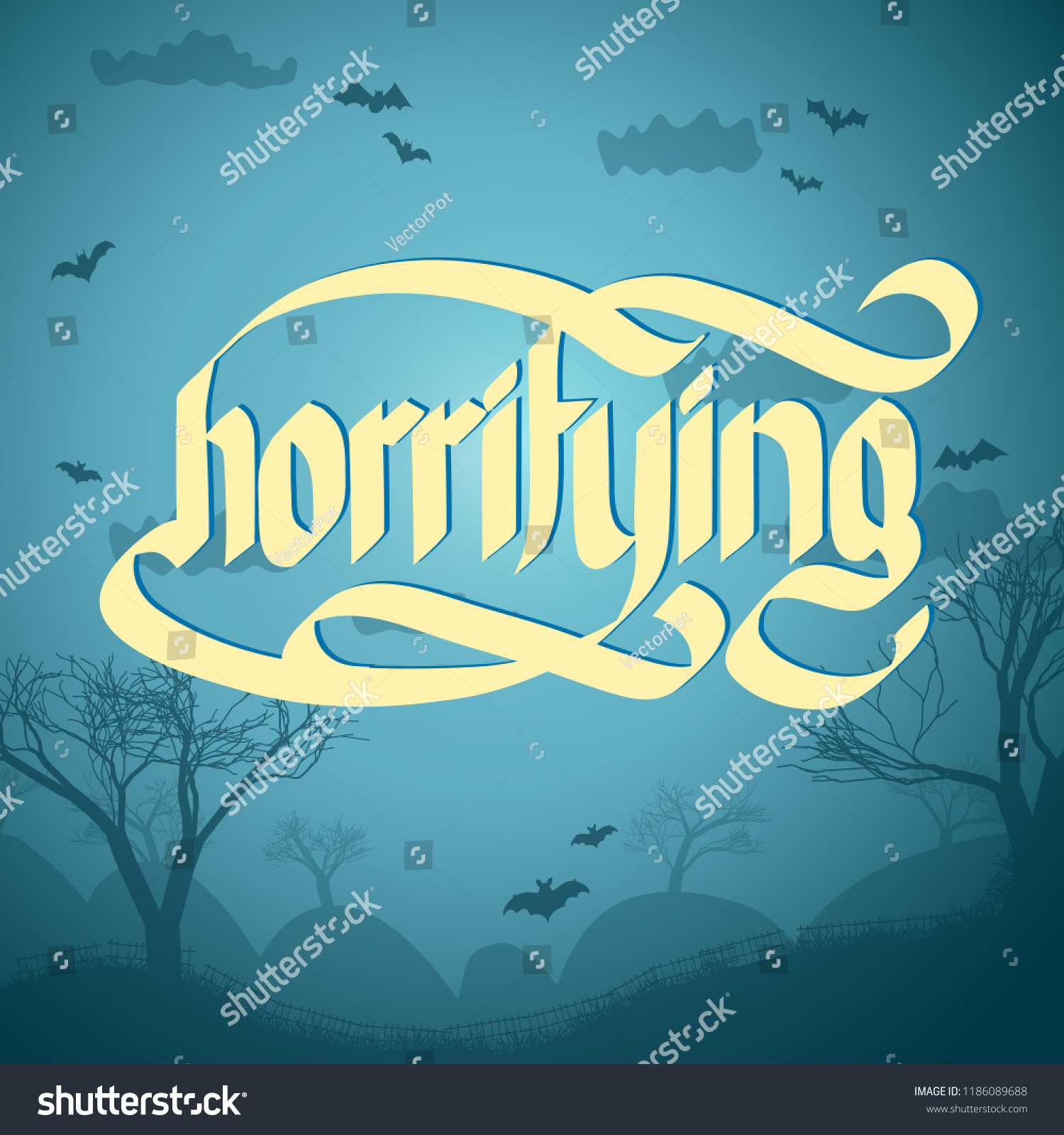 word-horrifying-written-on-halloween-grey-stock-vector-royalty-free