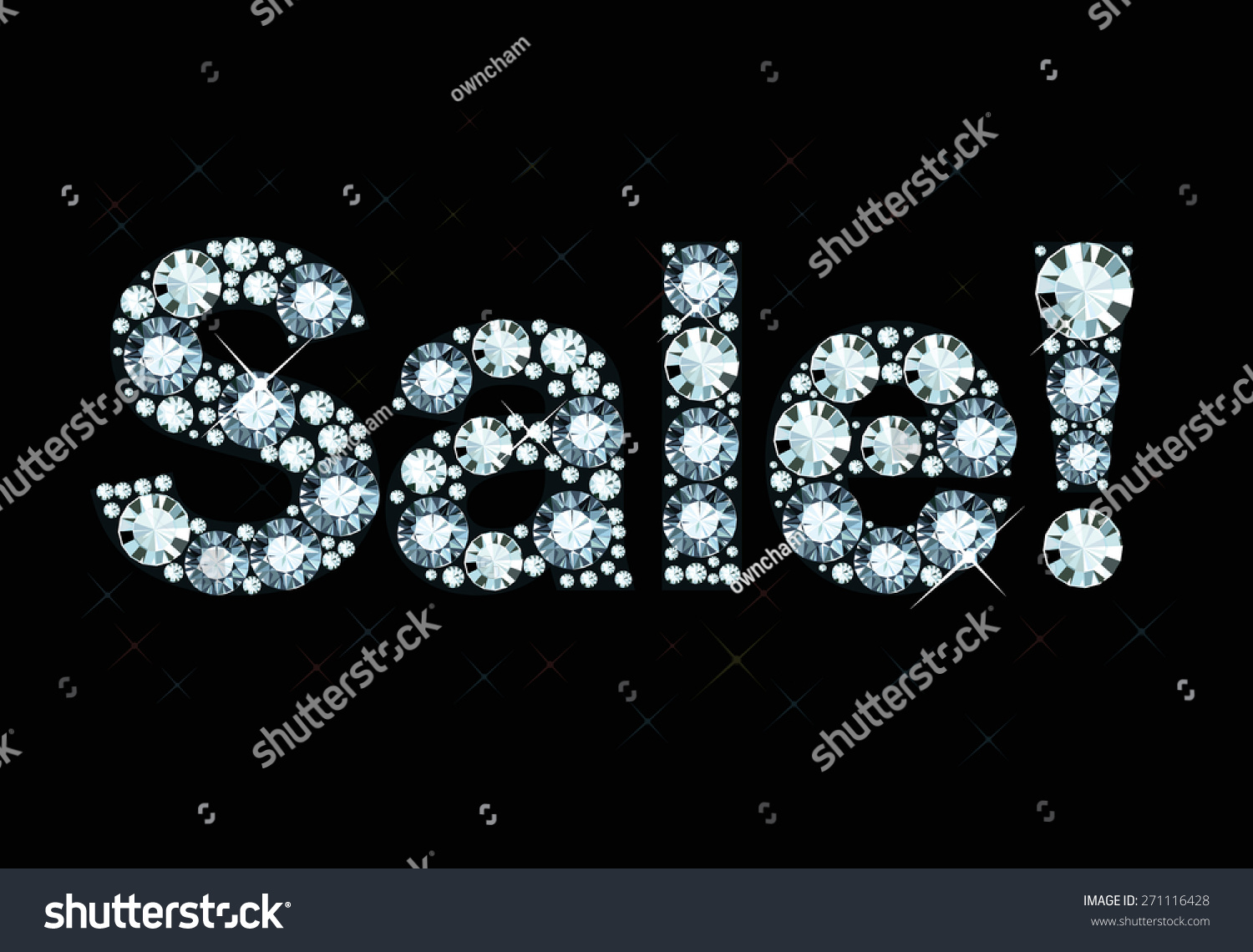 SVG of Word Sale Made Of Shiny Diamonds svg