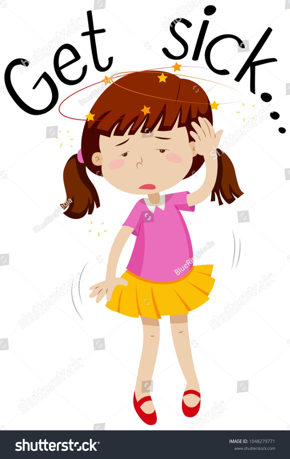 wordcard-get-sick-girl-being-sick-stock-vector-royalty-free