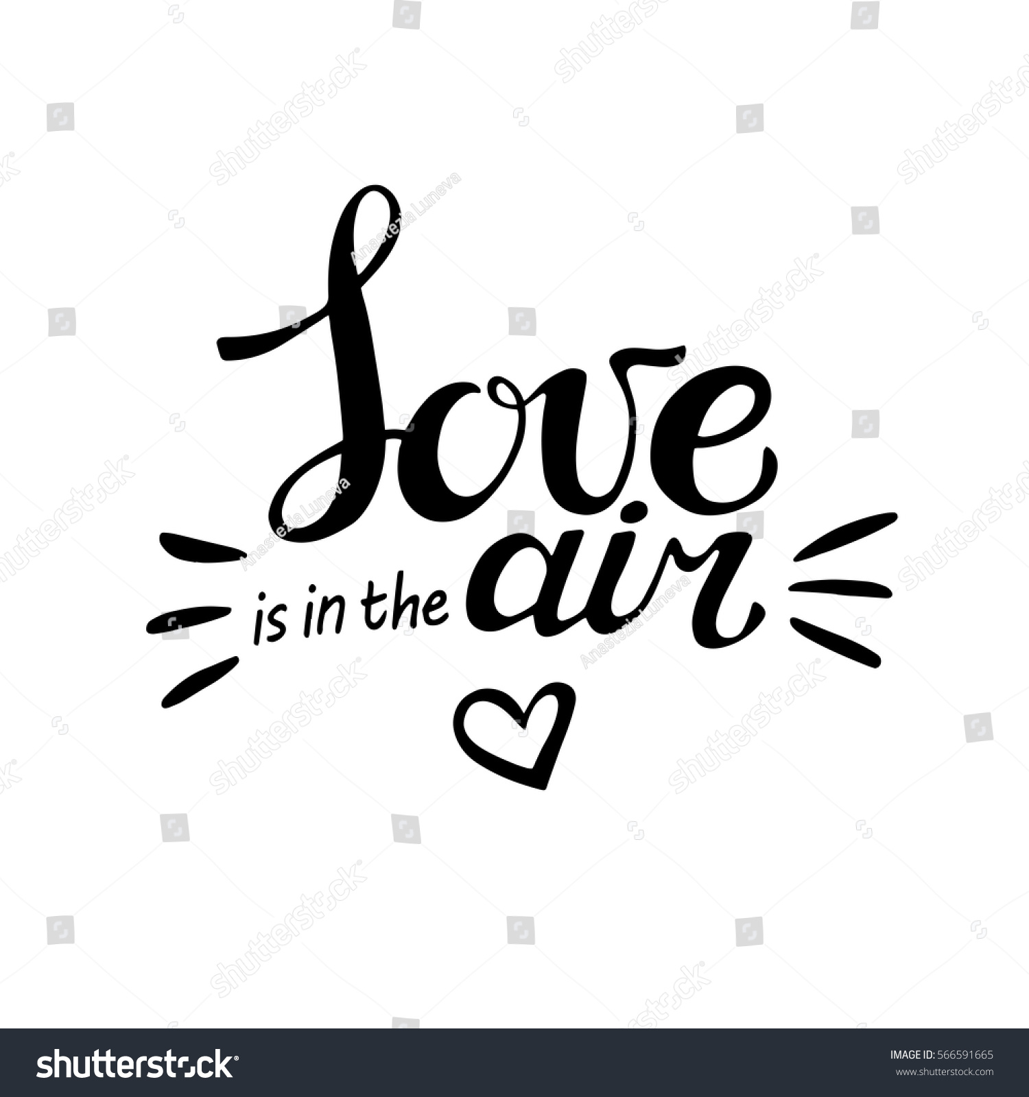 Words Love Air Vector Inspirational Quote Stock Vector 566591665 ...