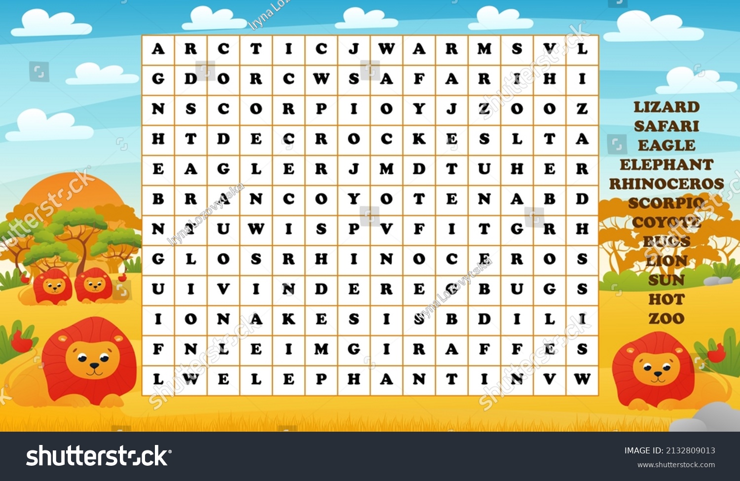 space word search game cute planets stock vector royalty free 2047663487