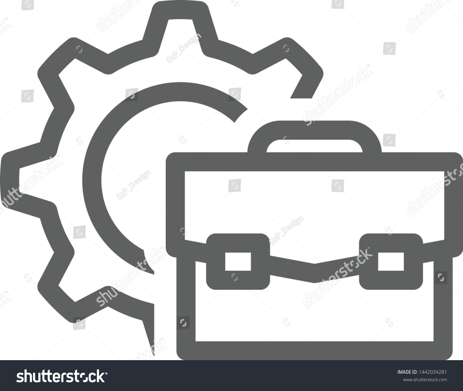 Work Experience Icon Vector Illustration Stock Vector (Royalty Free ...