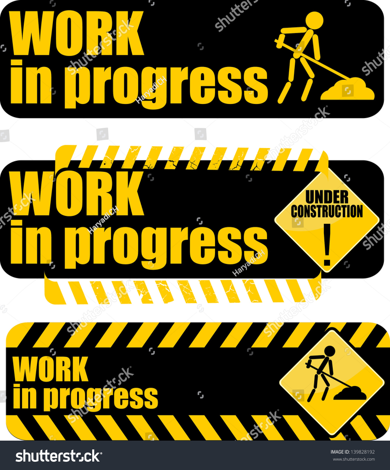 Work Progress Icon Vector Stock Vector Royalty Free