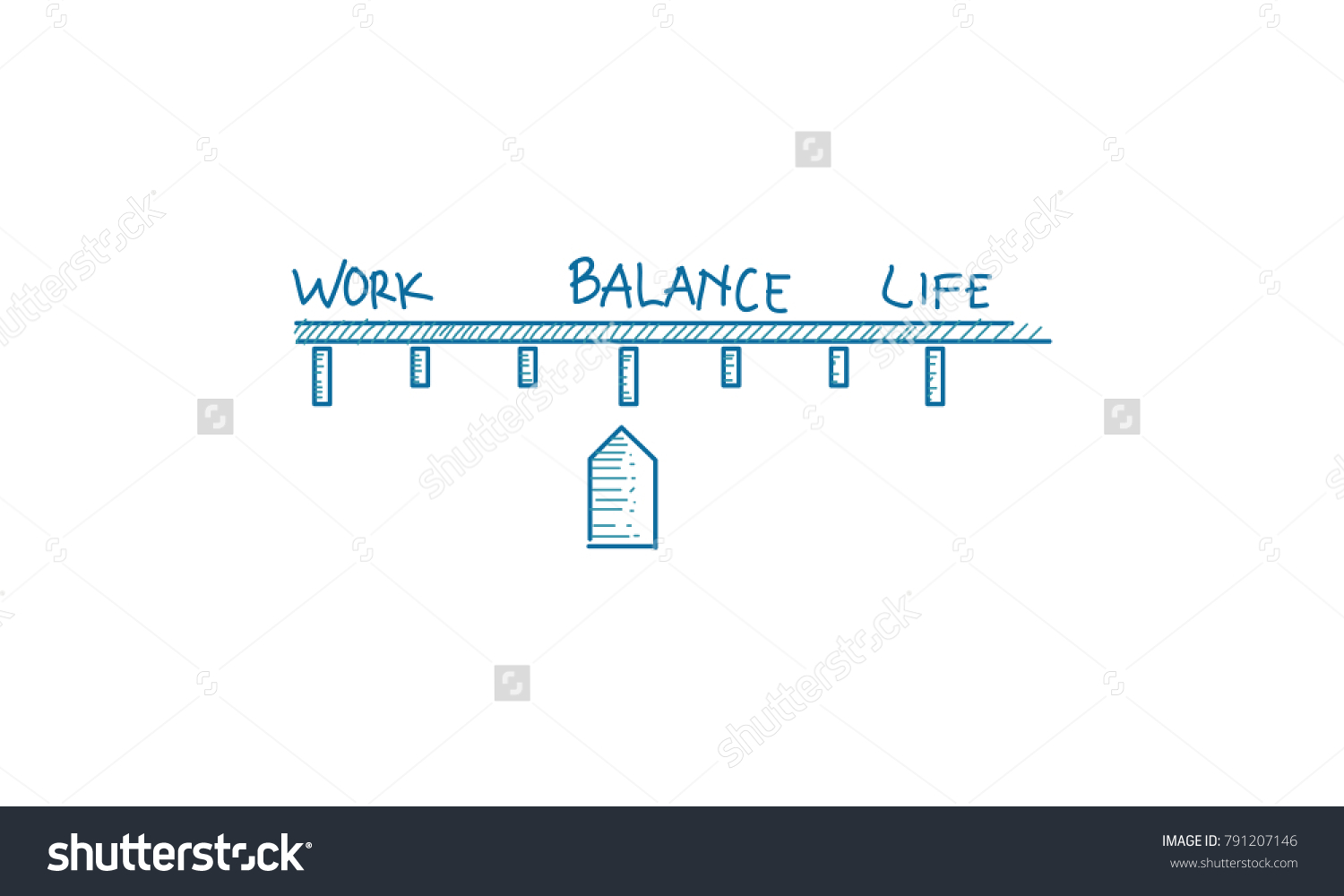Work Life Balance Template Vector Stock Vector (Royalty Free) 791207146