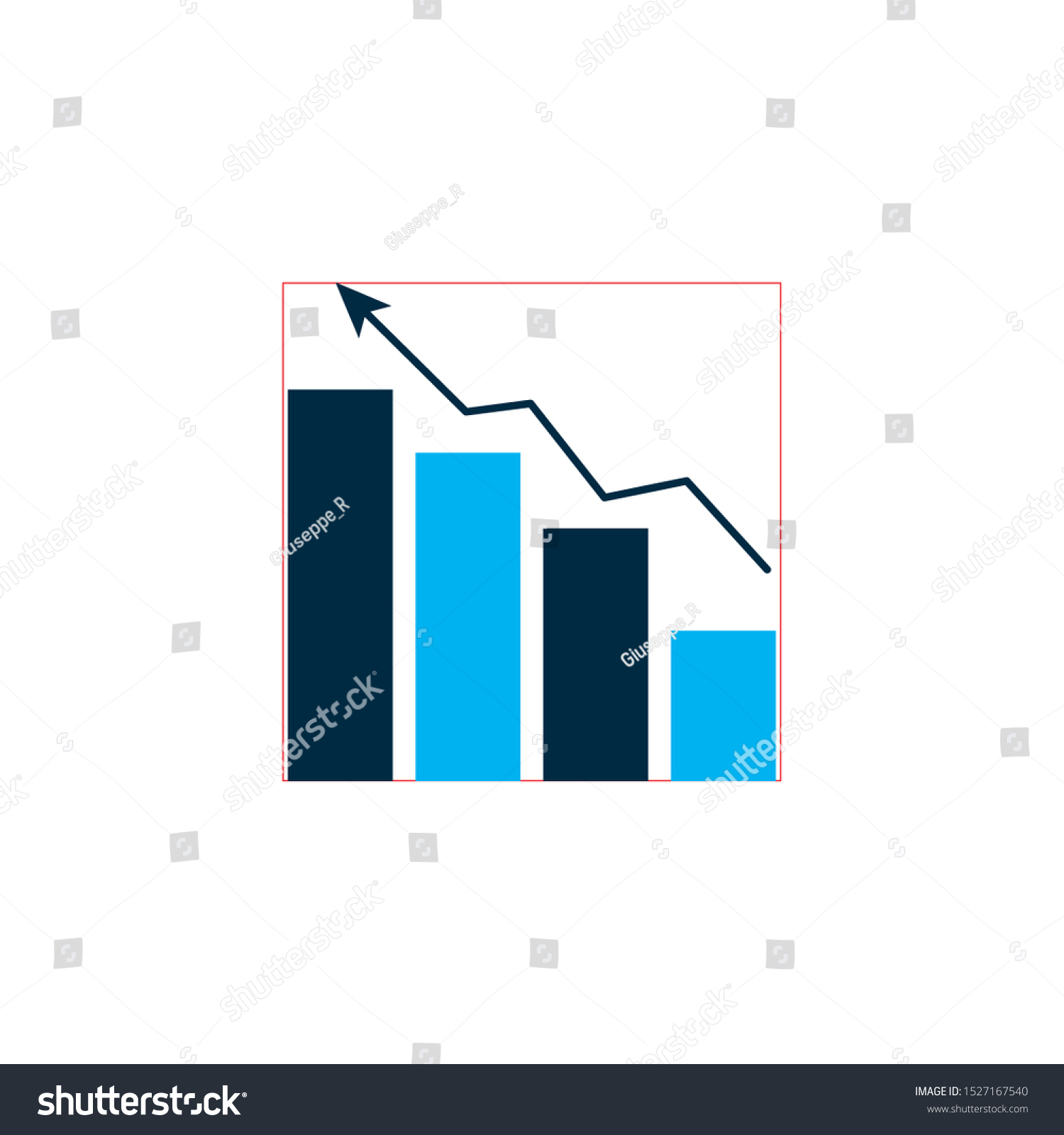 Workflow Arrow Increase Design Infographic Data Stock Vector Royalty Free 1527167540 9690