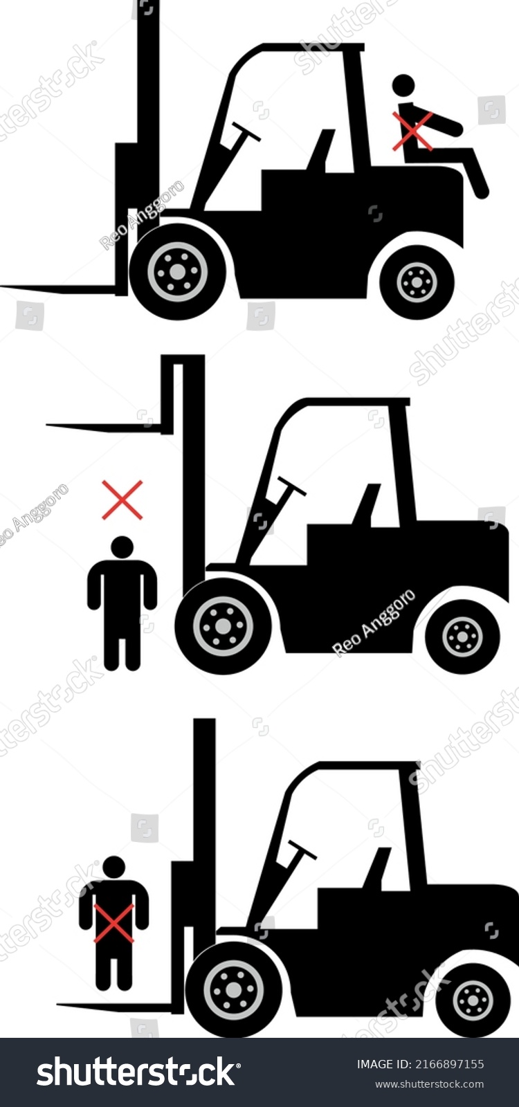 Working Safety Forklift Warehouse Stock Vector Royalty Free 2166897155 Shutterstock 6136