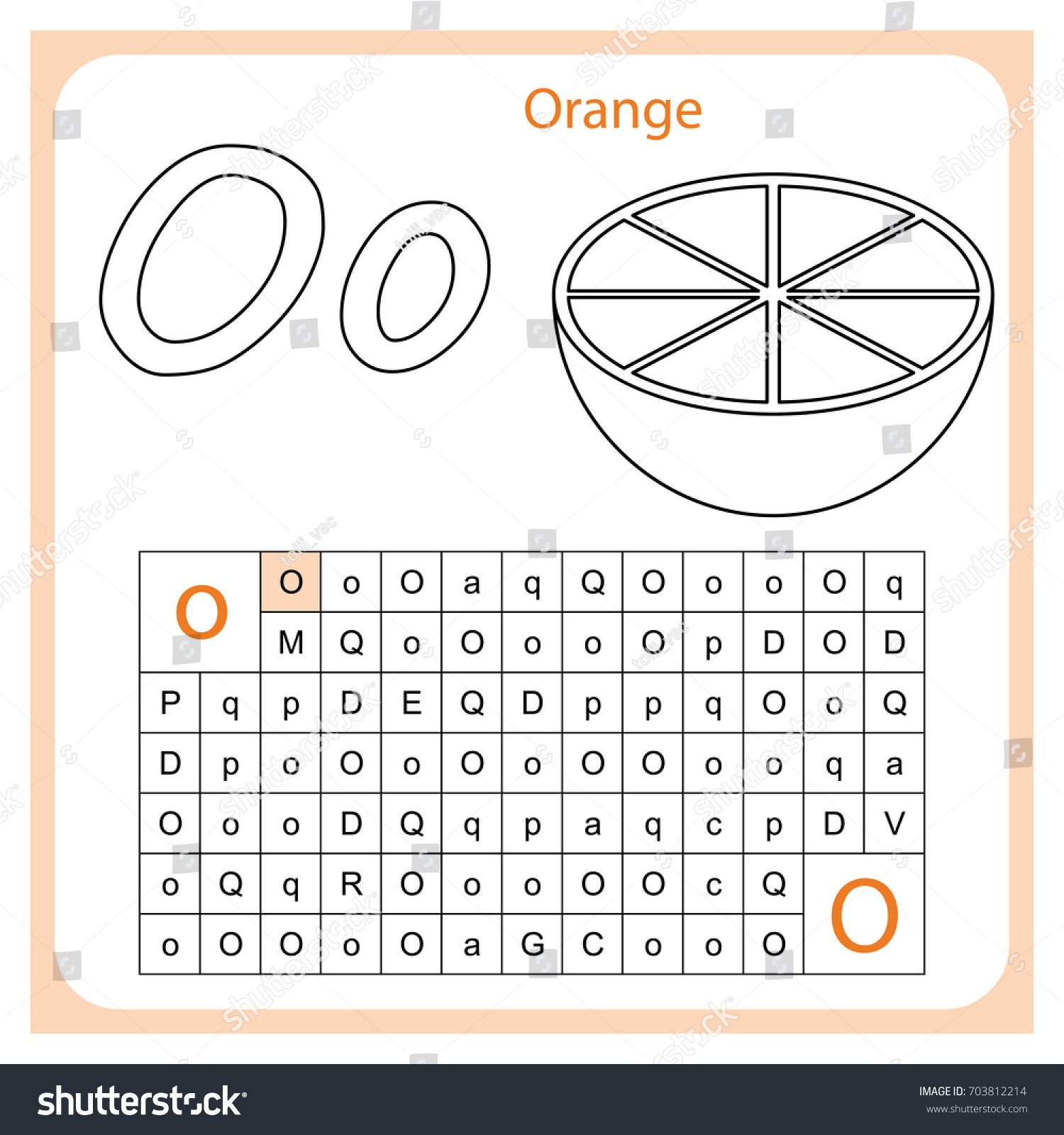worksheet learning alphabet worksheet preschool children stock vector royalty free 703812214