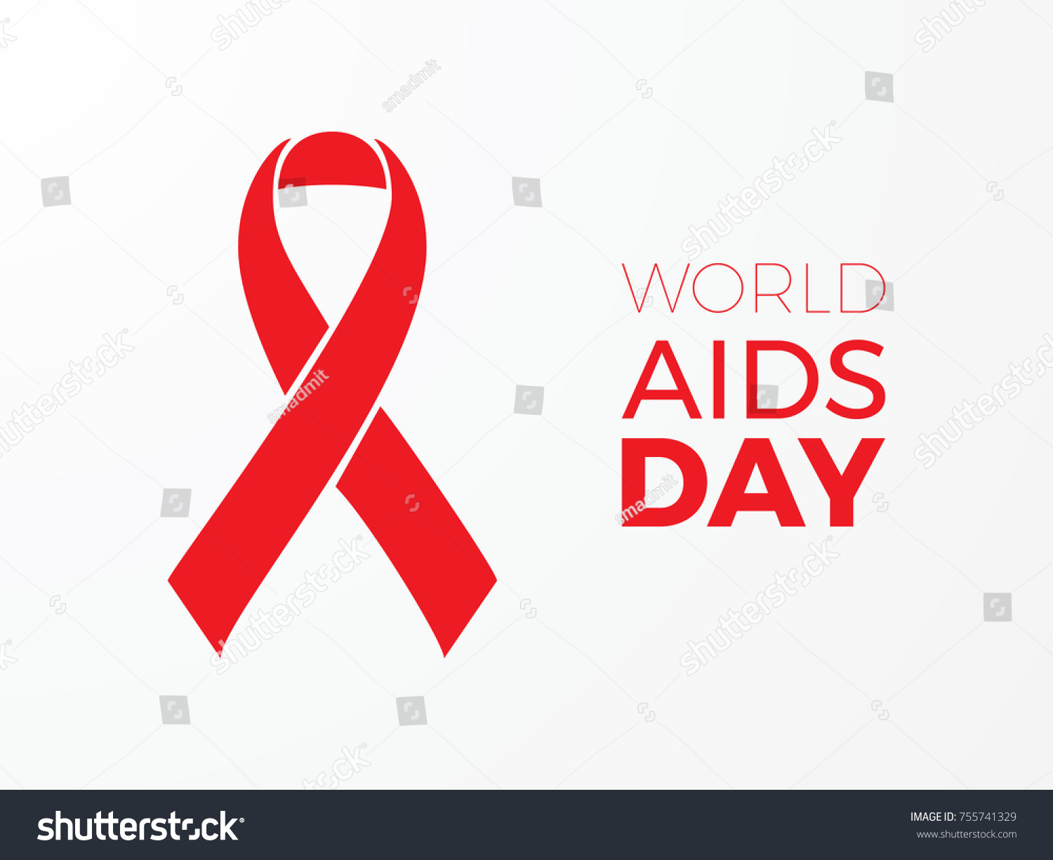 World Aids Day Banner Layout Design Stock Vector (Royalty Free ...