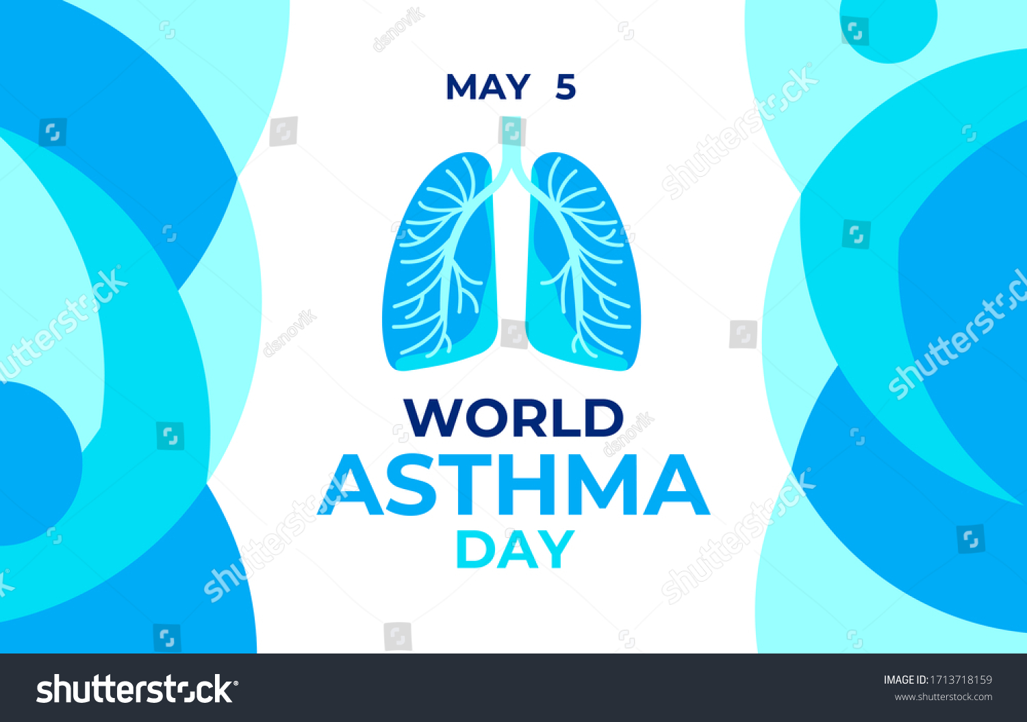 World Asthma Day Vector Illustration Banner Stock Vector (Royalty Free ...