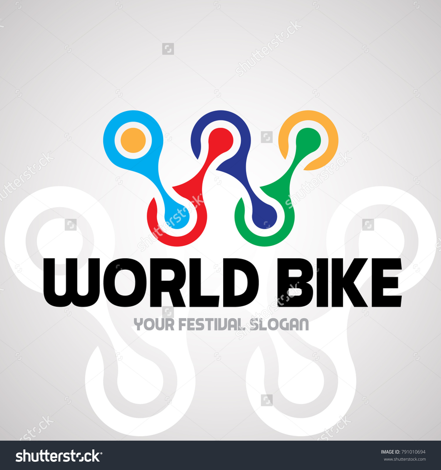 World Bike Logo Design Bike Sport Stock Vector Royalty Free Shutterstock