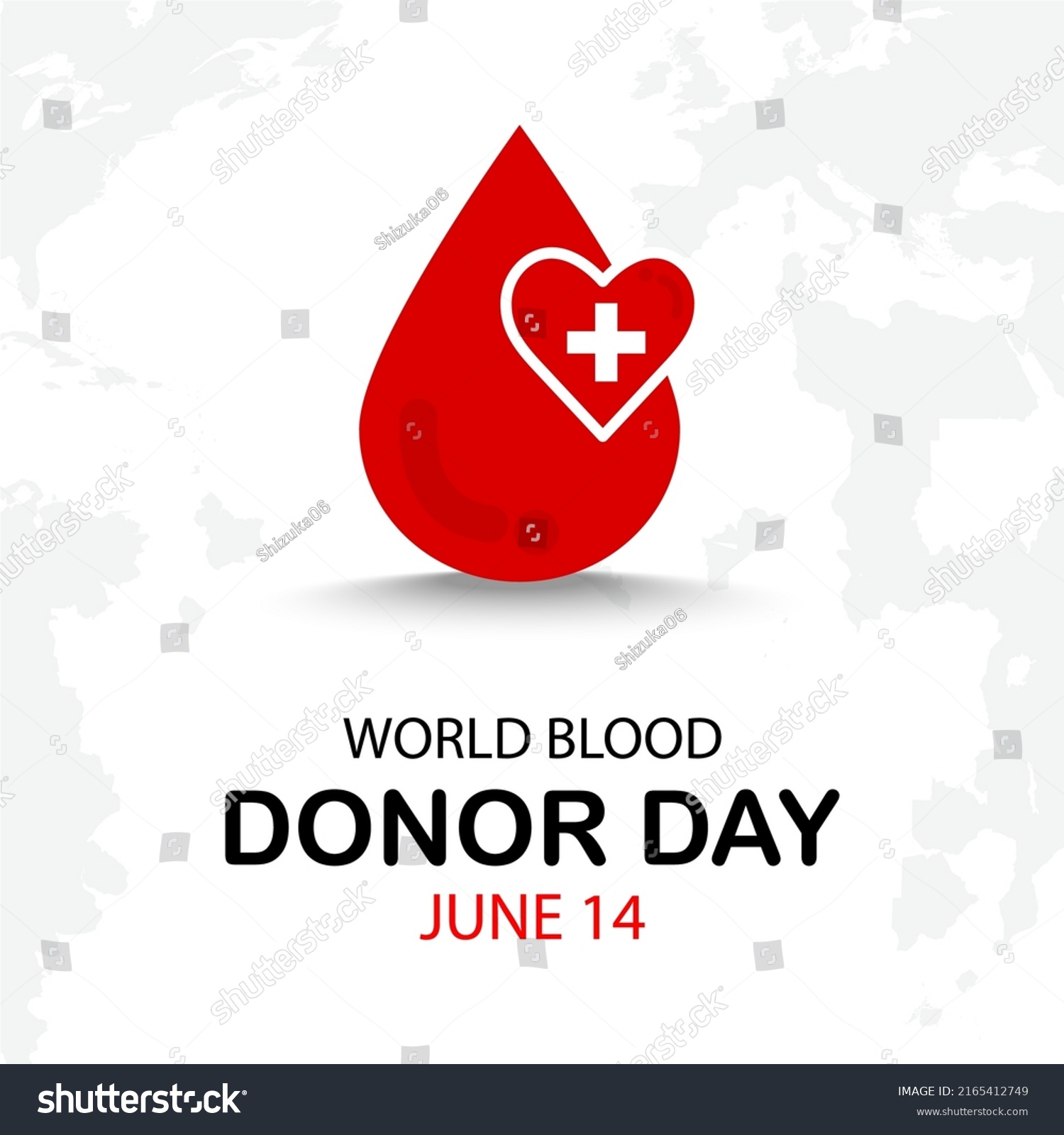 World Blood Donation Day Concept Poster Stock Vector (Royalty Free ...