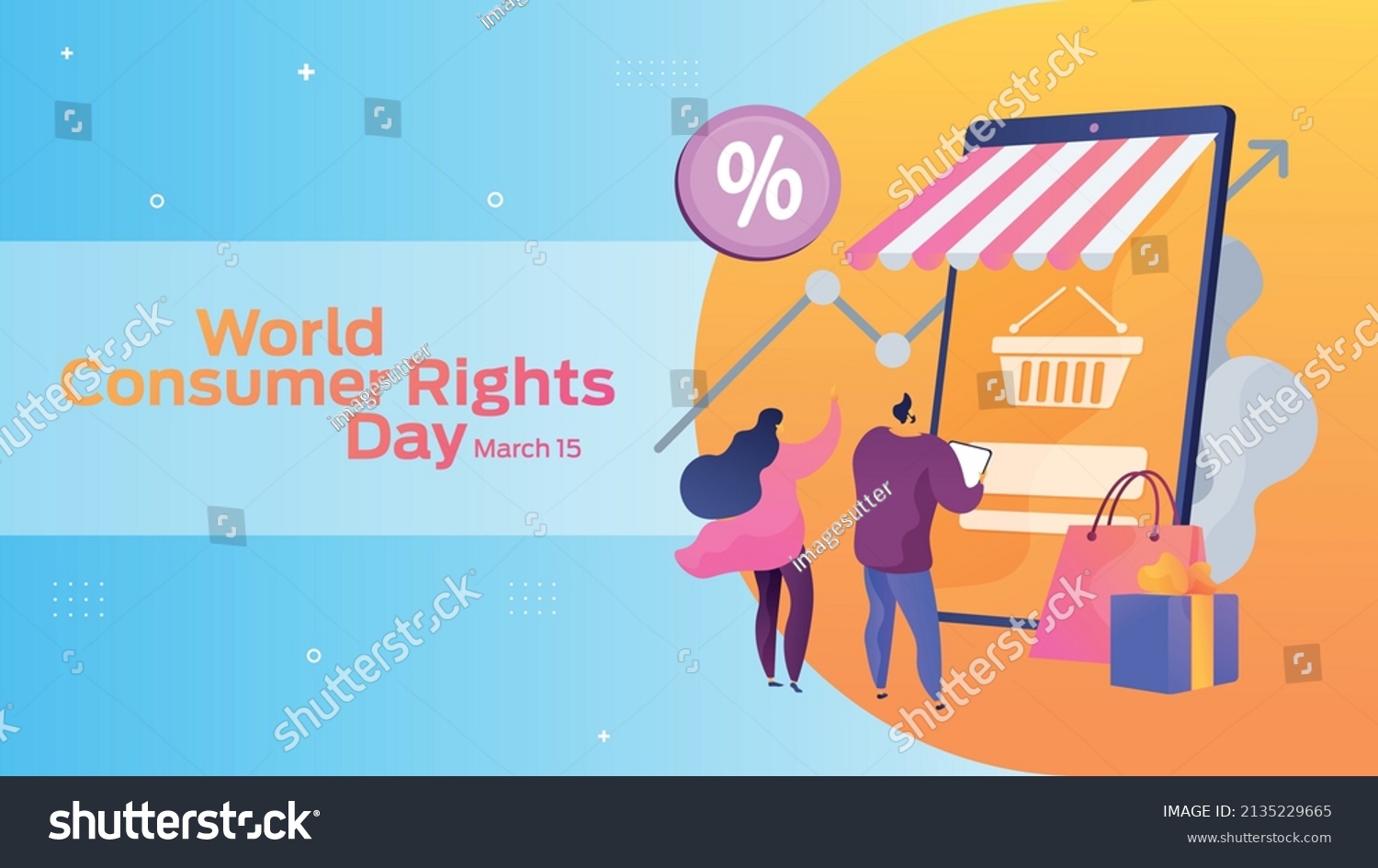 World Consumer Rights Day On March Stock Vector (Royalty Free) 2135229665