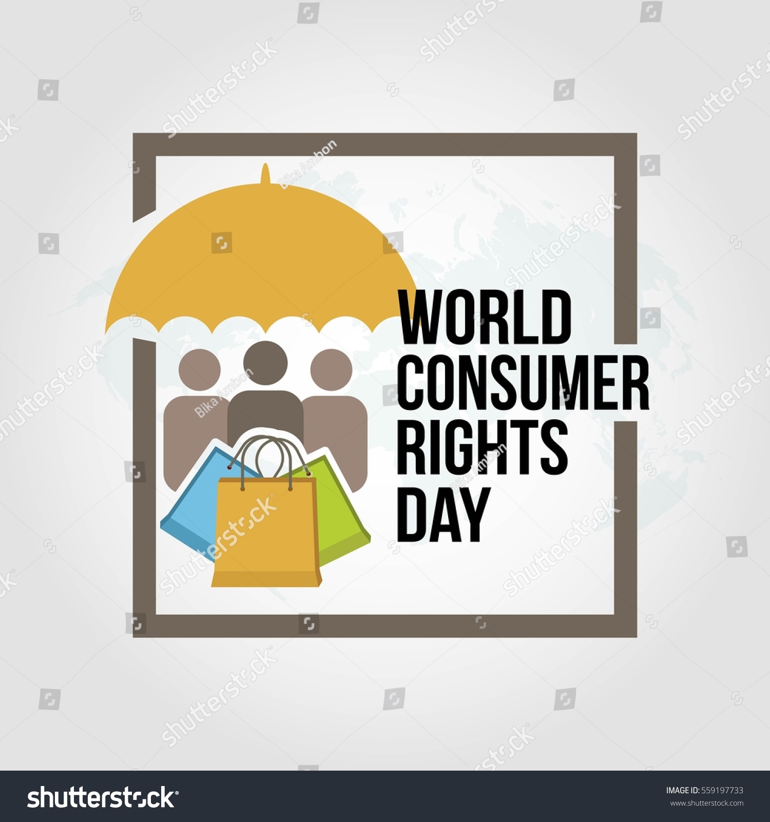 World Consumer Rights Day Vector Illustration Stock Vector 559197733 ...