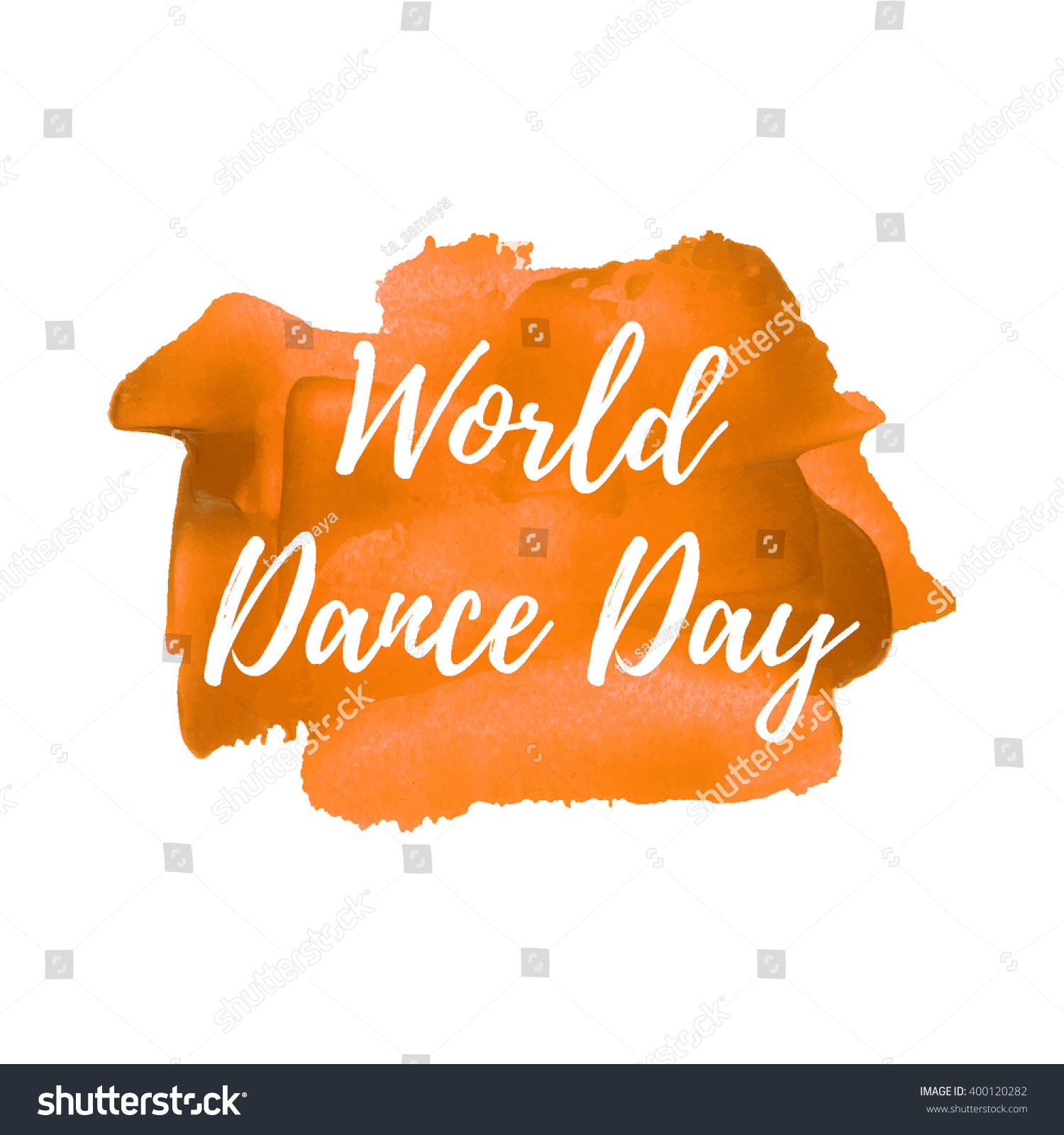 World Dance Day Card Logo Poster Stock Vector (Royalty Free) 400120282