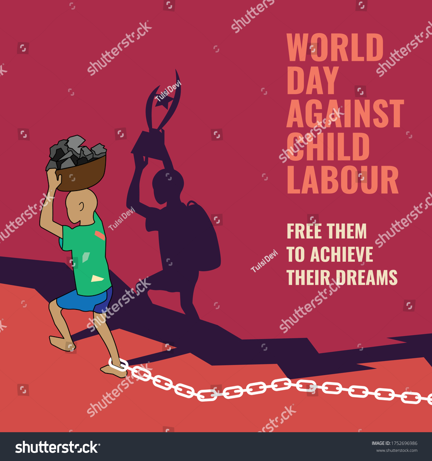 SVG of World day against child labour, free them to achive their dream, stop child labour in India and world,  svg