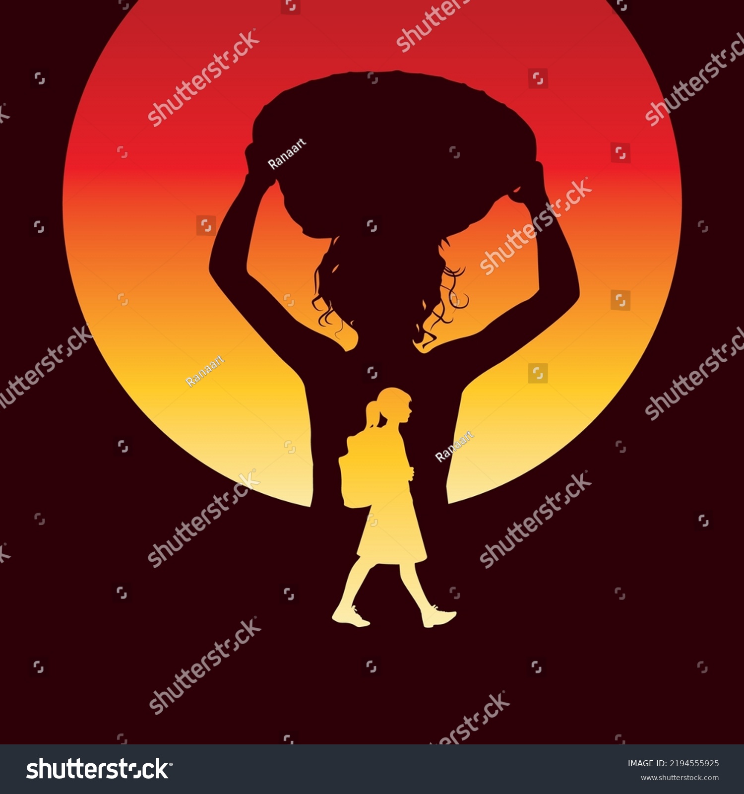 SVG of World day against child labour, May day concept art svg