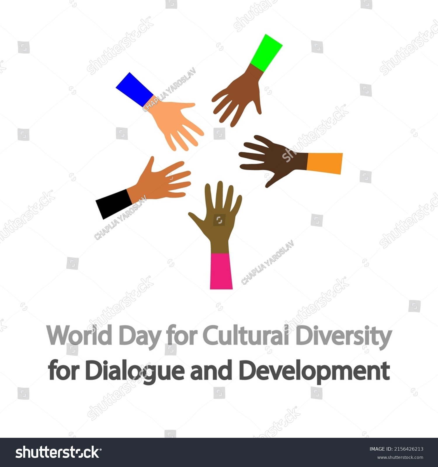 World Day Cultural Diversity Dialogue Development Stock Vector (Royalty ...