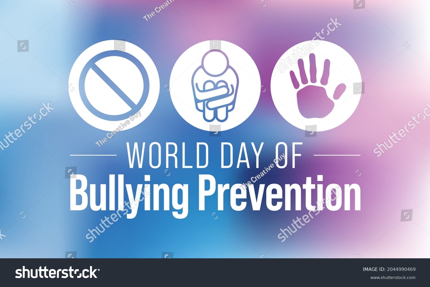 World Day Bullying Prevention Observed Every Stock Vector (Royalty Free
